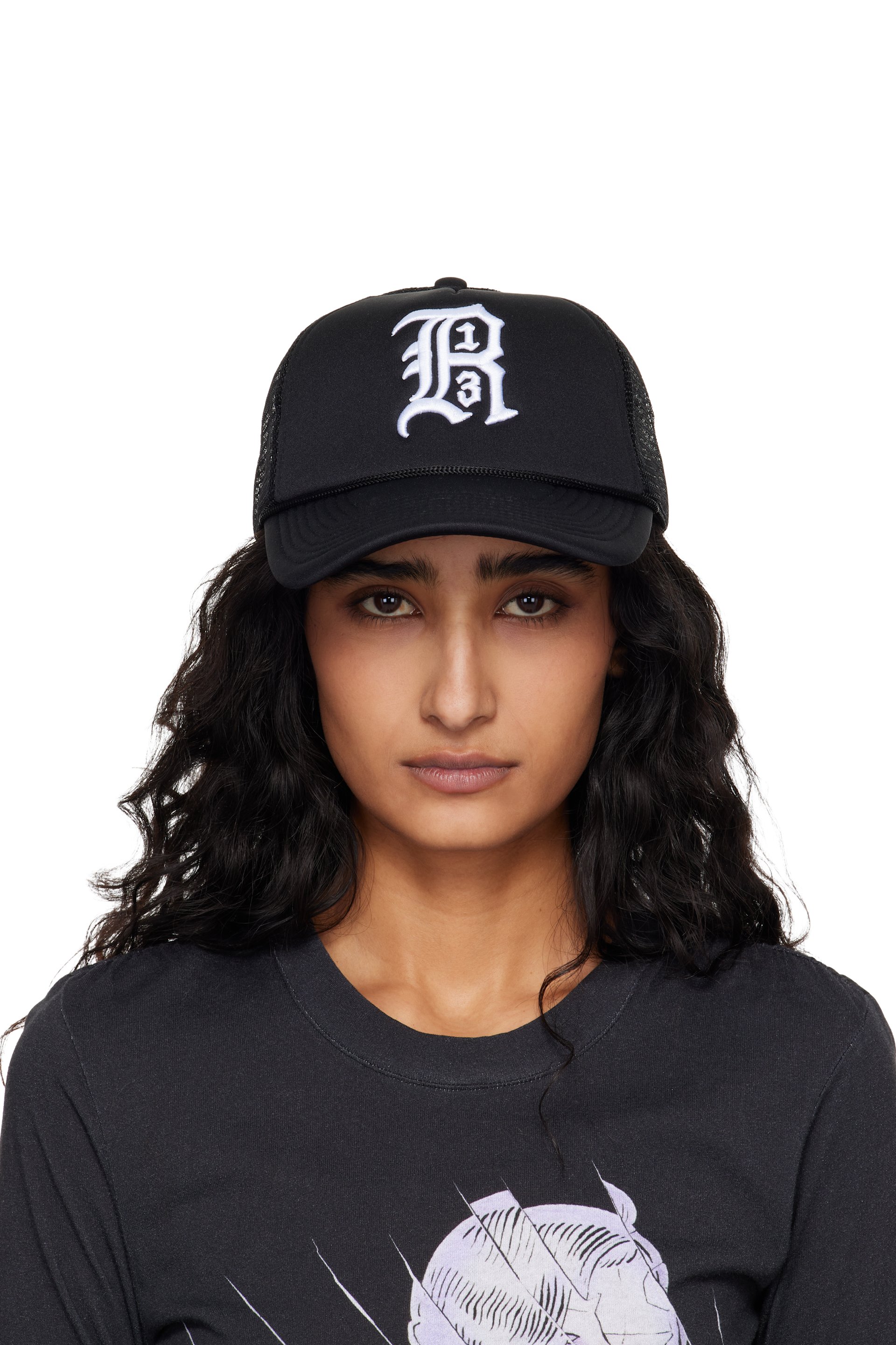 R13 - Black 'R13' Trucker Cap