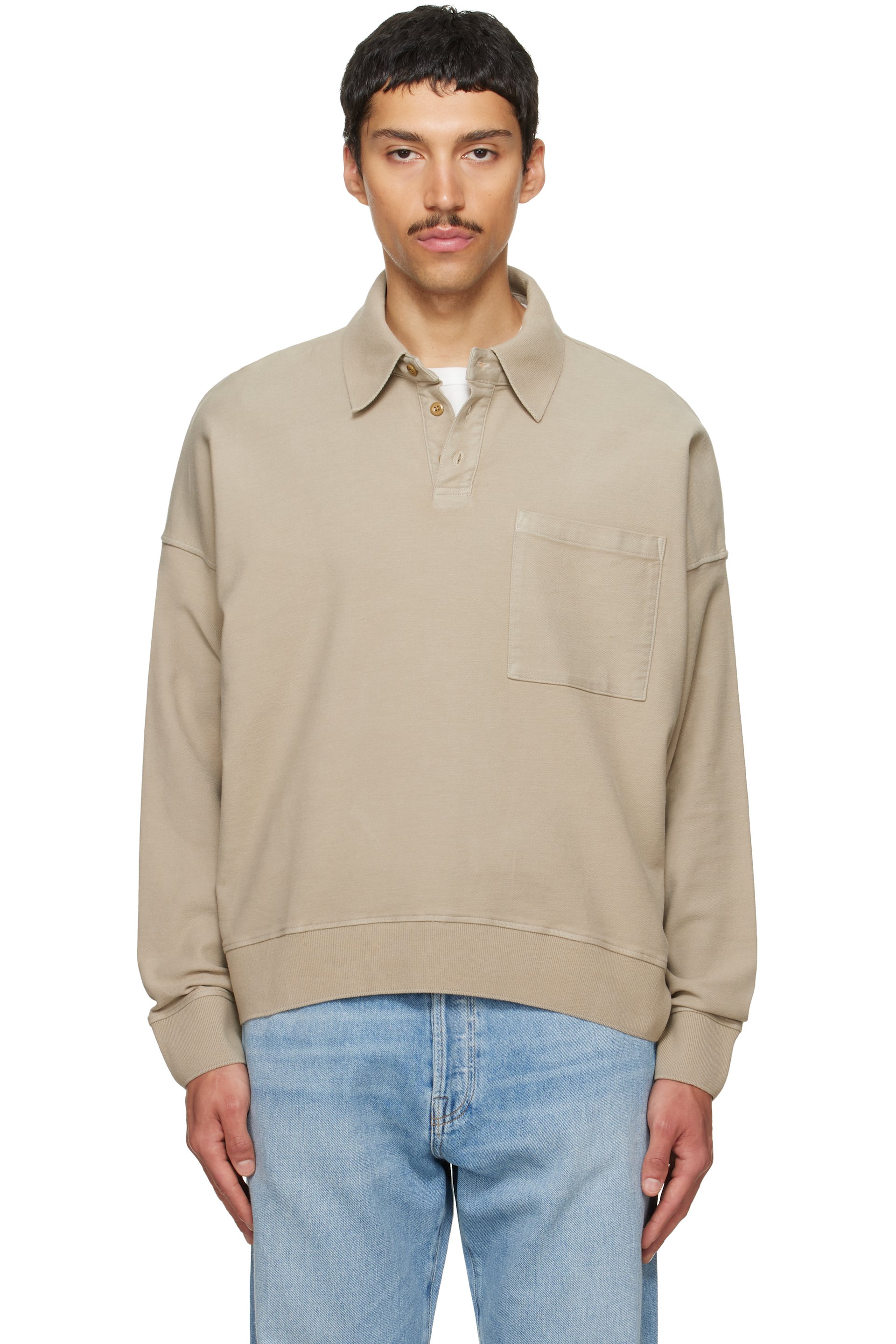 Citizens of Humanity - Polo de rugby taupe
