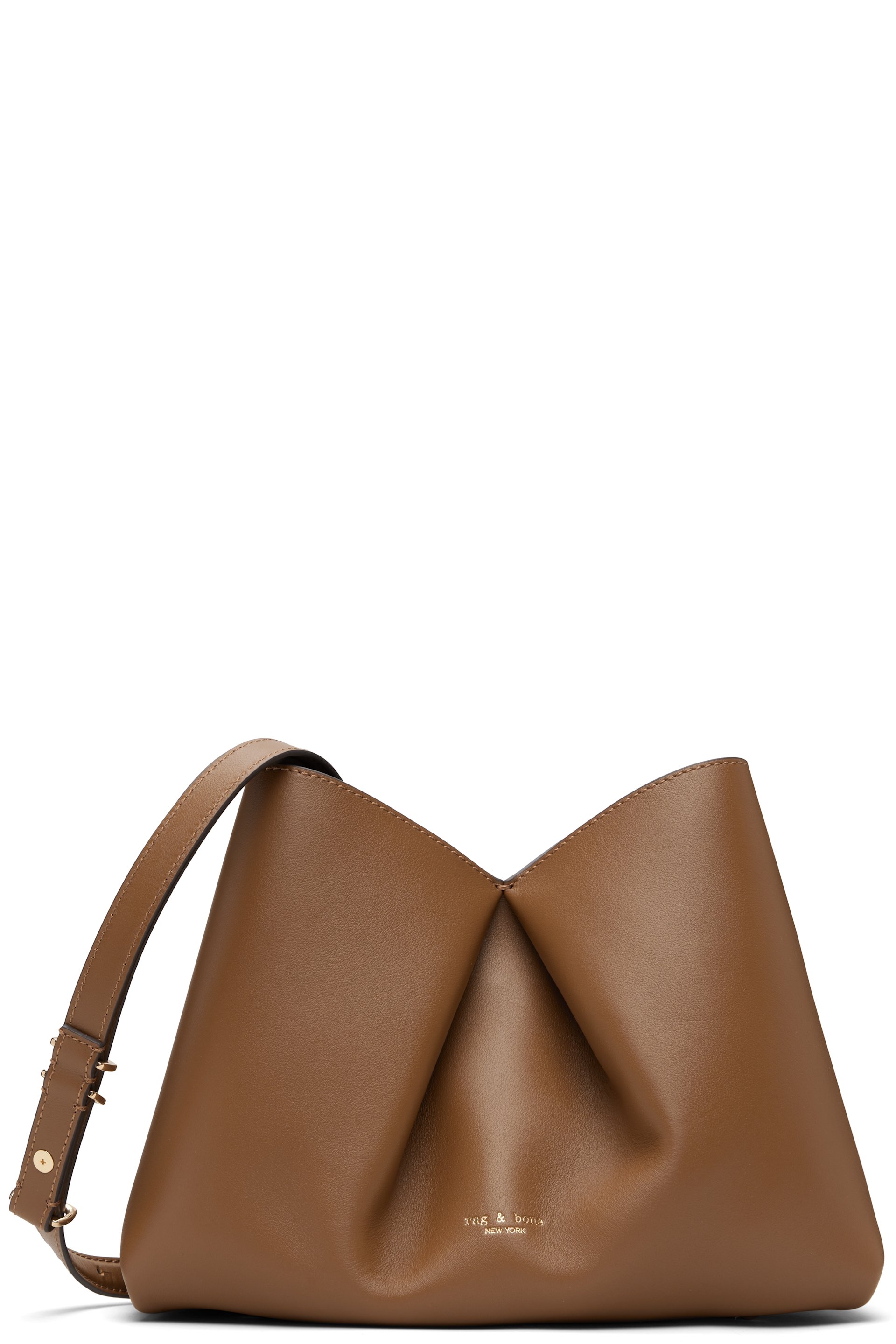 rag & bone - Moyen sac à bandoulière Bloom brun clair