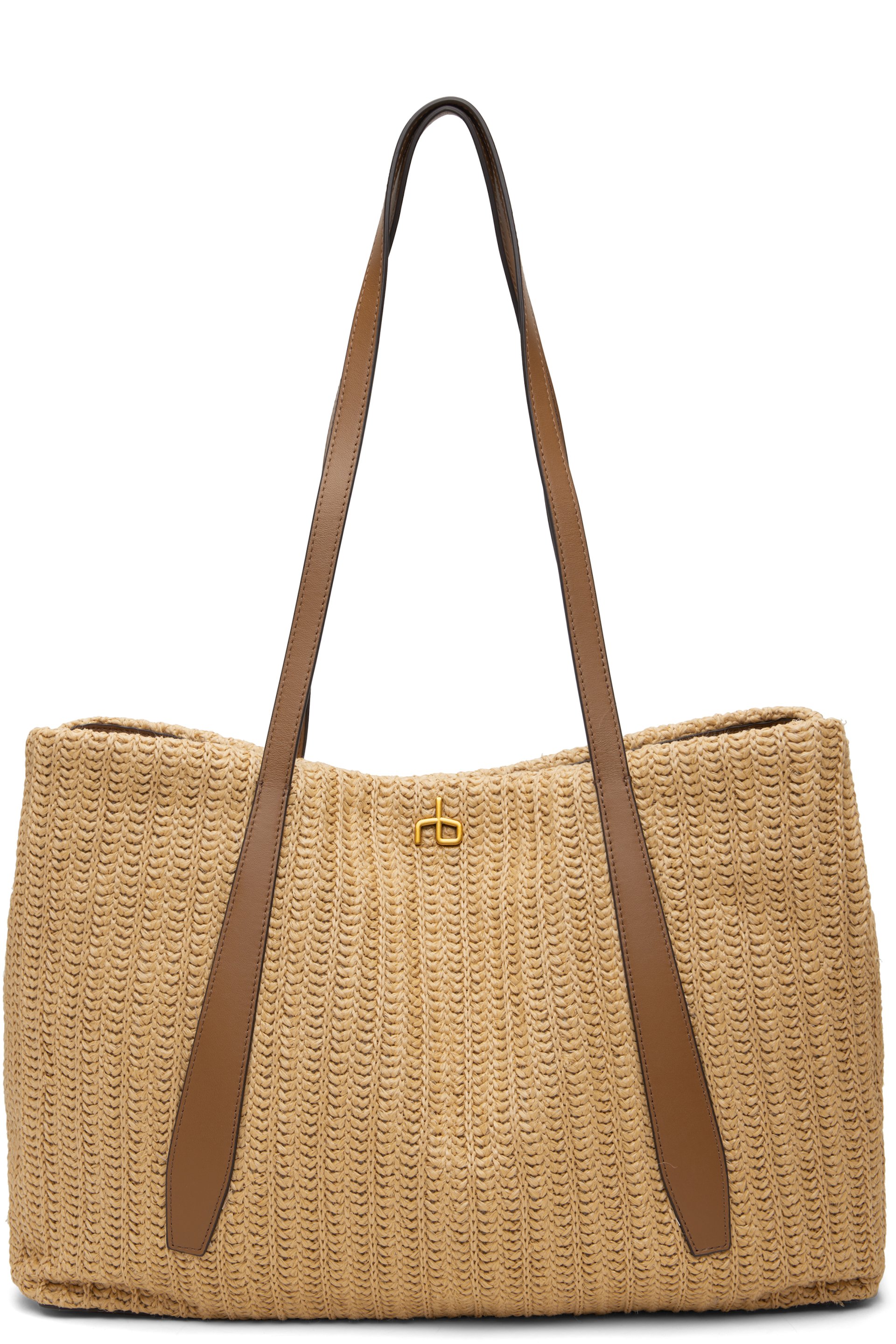 rag & bone - Cabas Chelsea beige en raphia