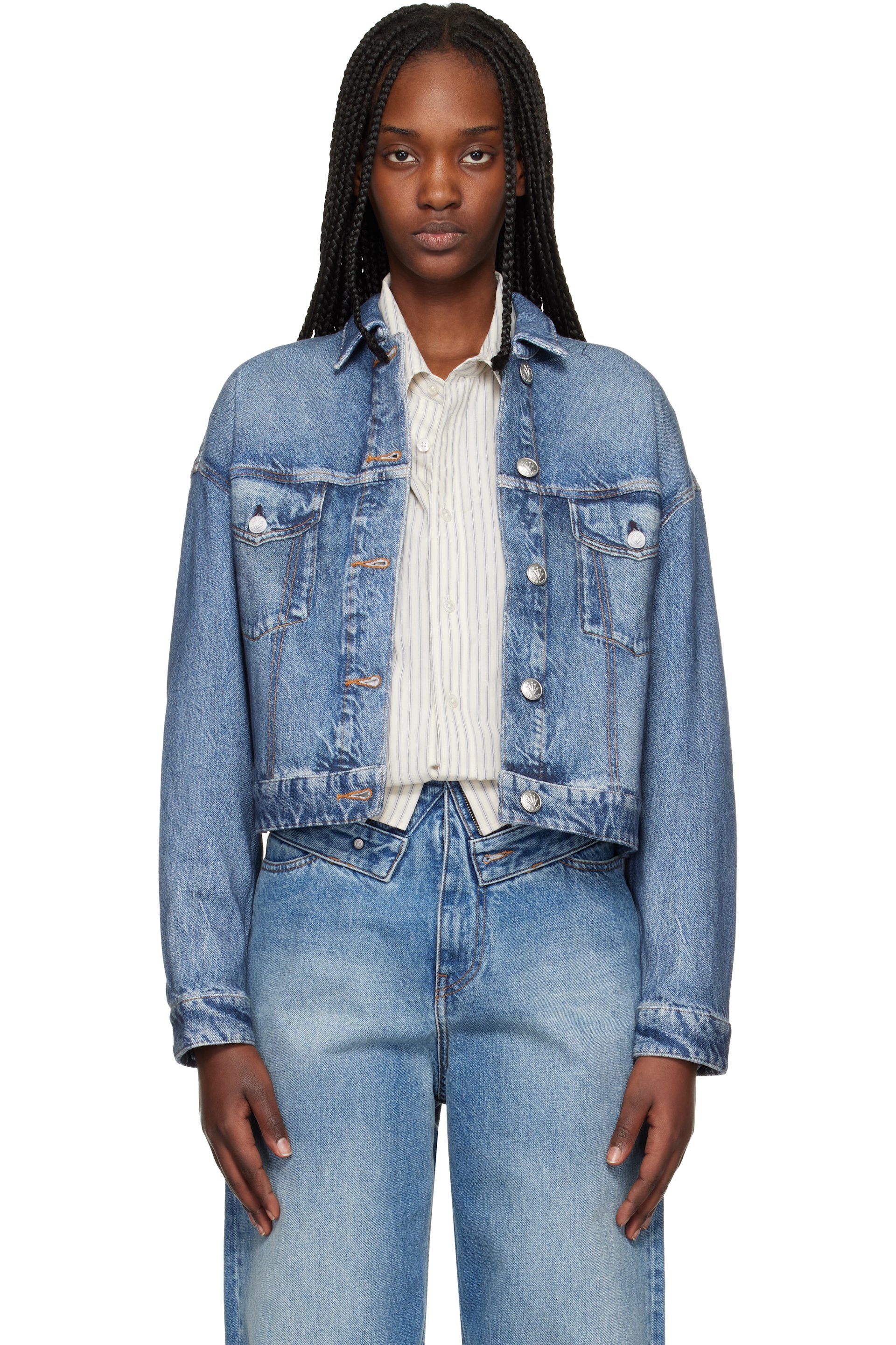 rag & bone - Blue Miramar Trucker Jacket
