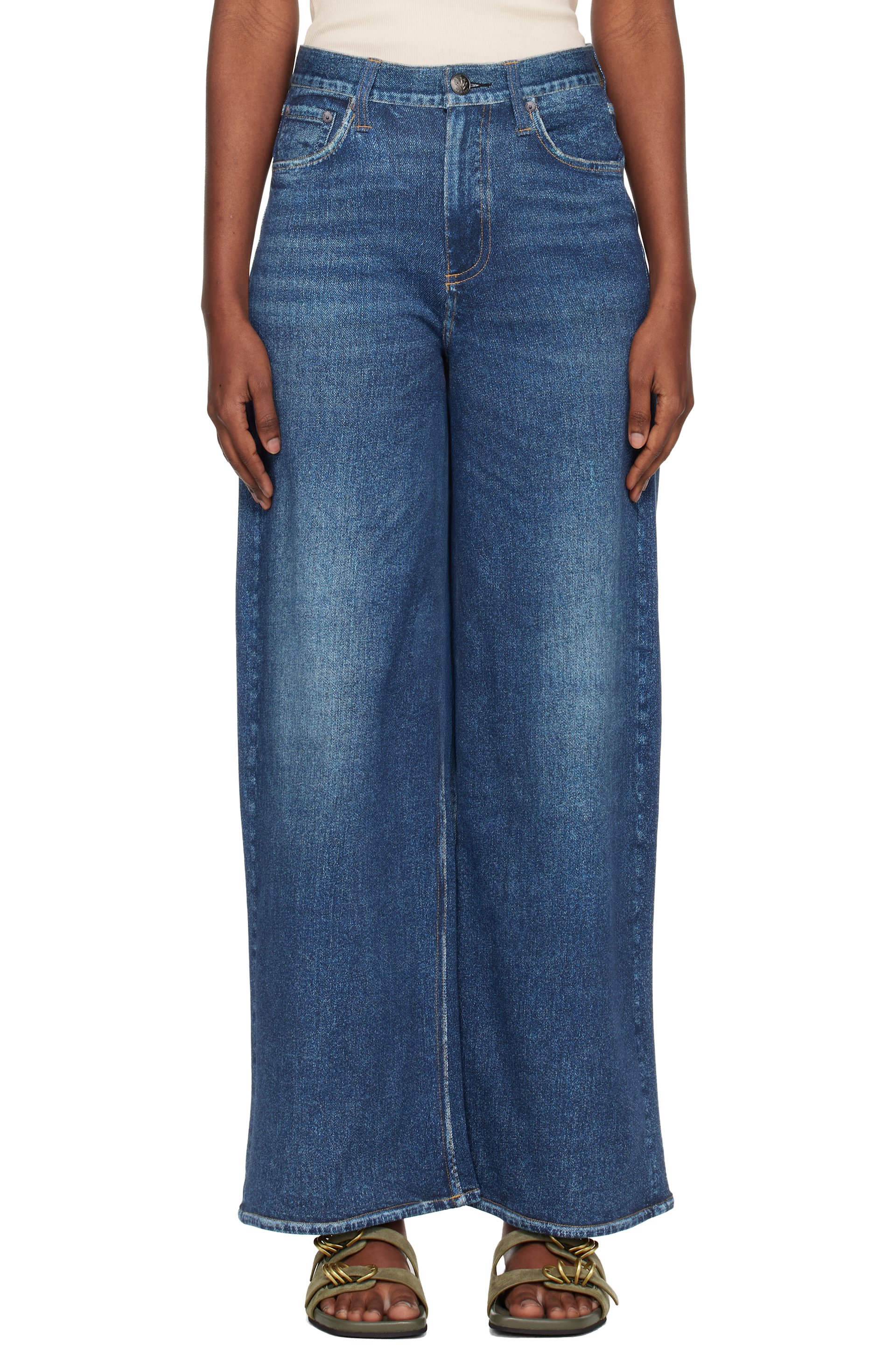 rag & bone - Blue rb Miramar Sofie Ankle-Length Jeans