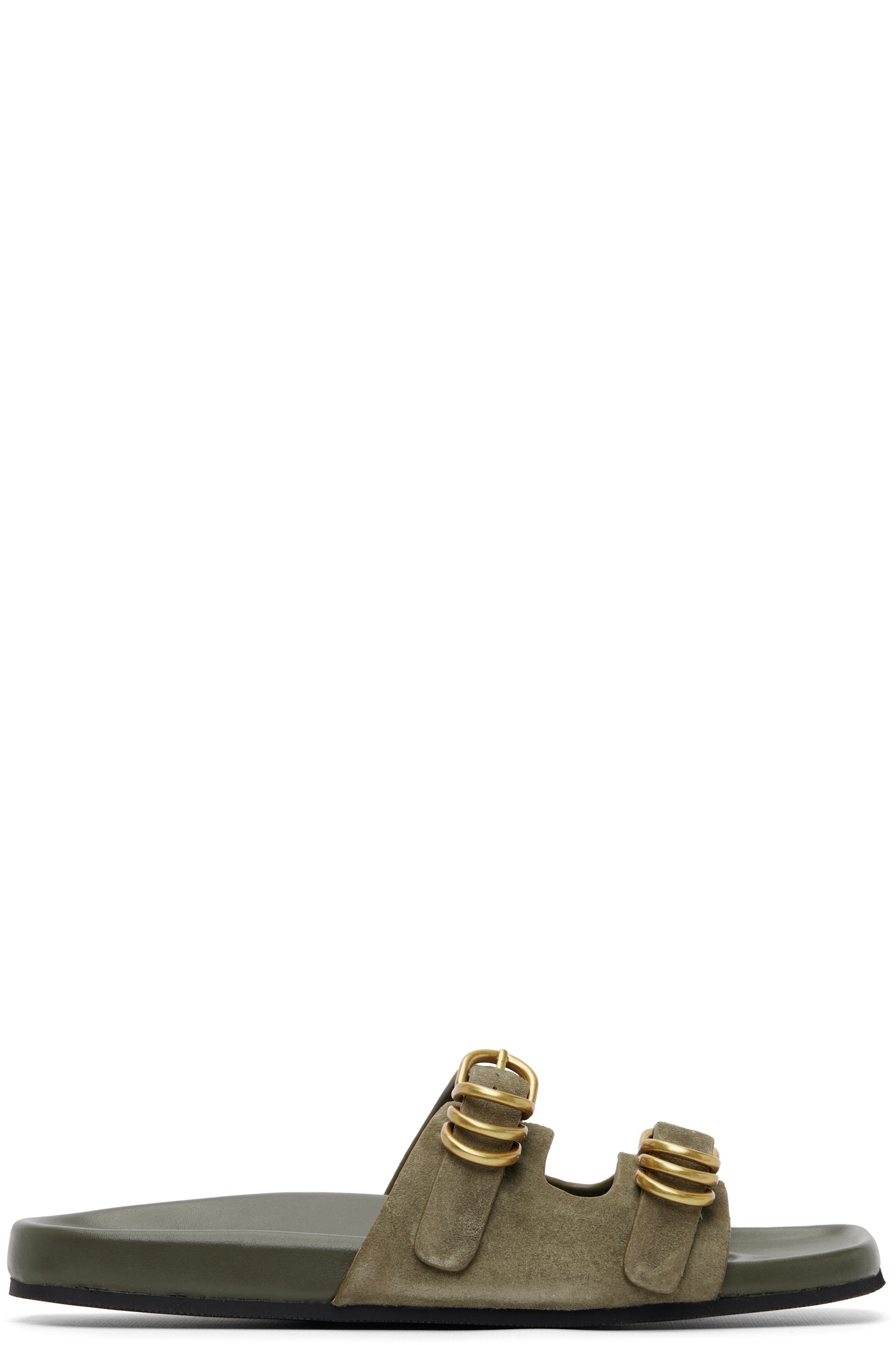 rag & bone - Khaki Rue Suede Sandals