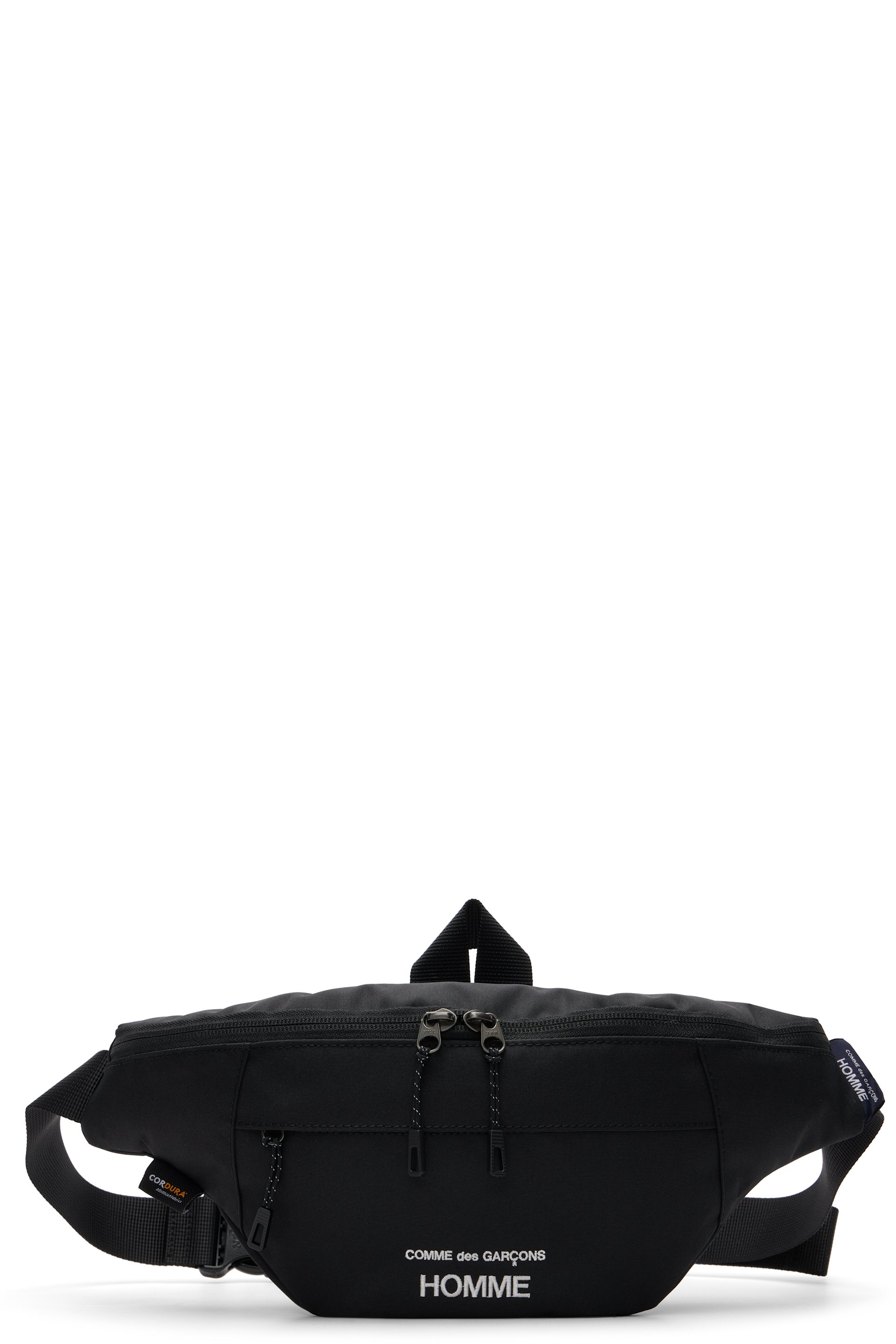 バッグ COMME des GARCONS HOMME WAIST BAG Black Black Cordura Belt Bag by Comme des Garçons Homme on Sale