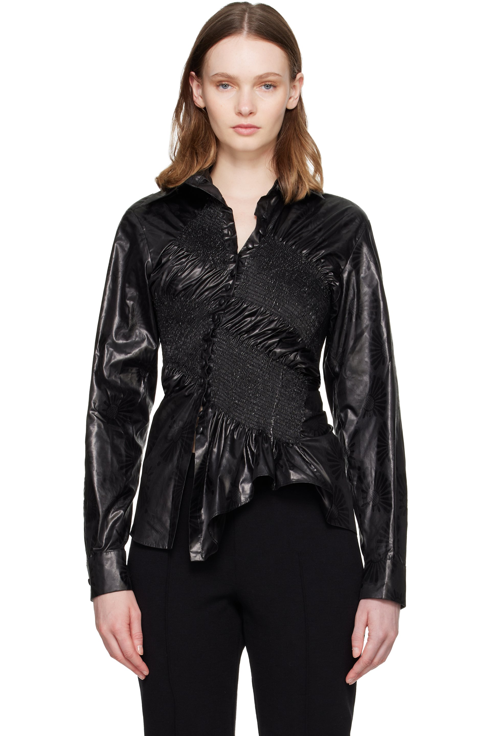 SUPER YAYA - Black Twist Shirt