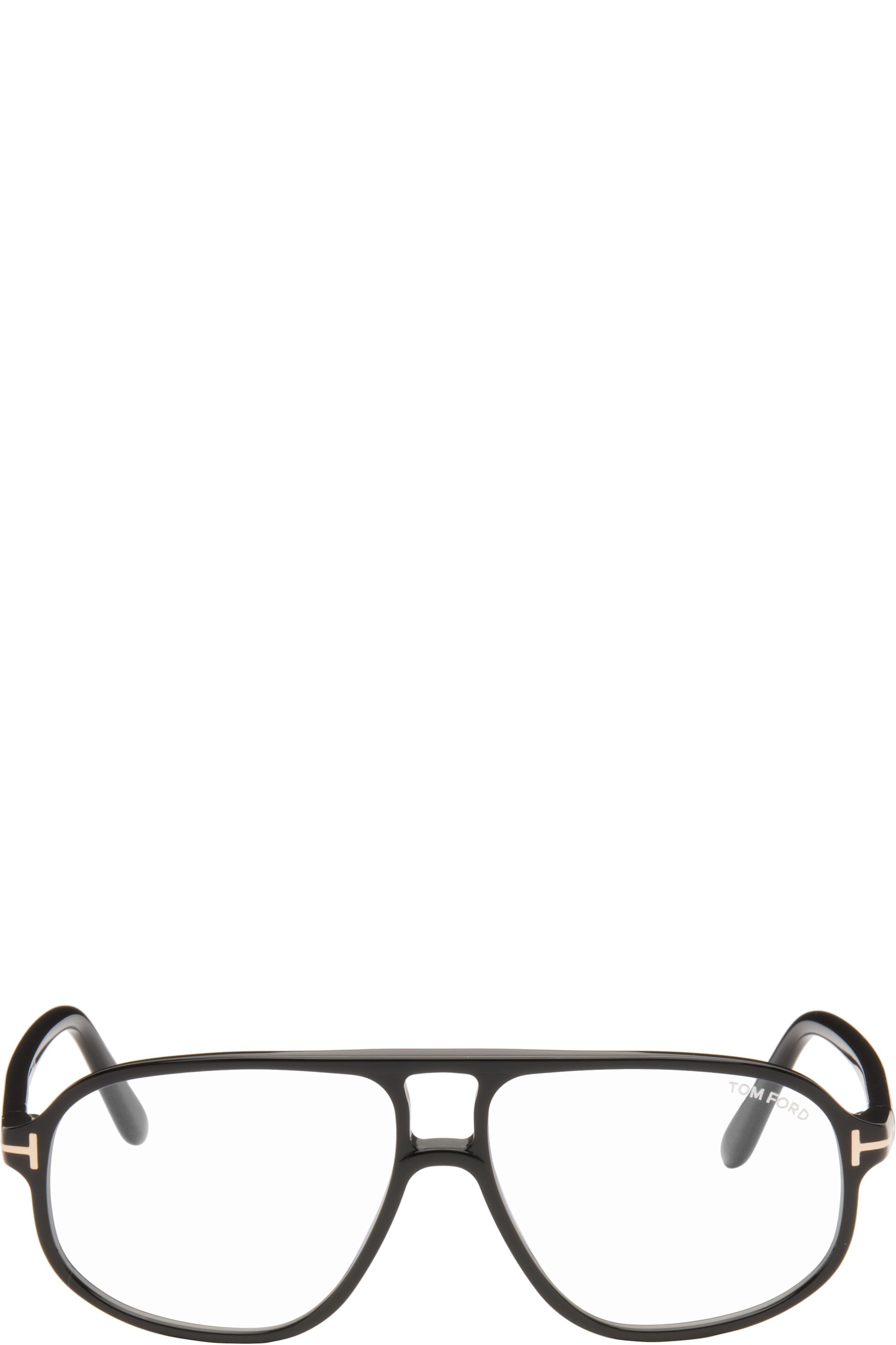 TOM FORD - Lunettes aviateur noires à verres anti-lumière bleue