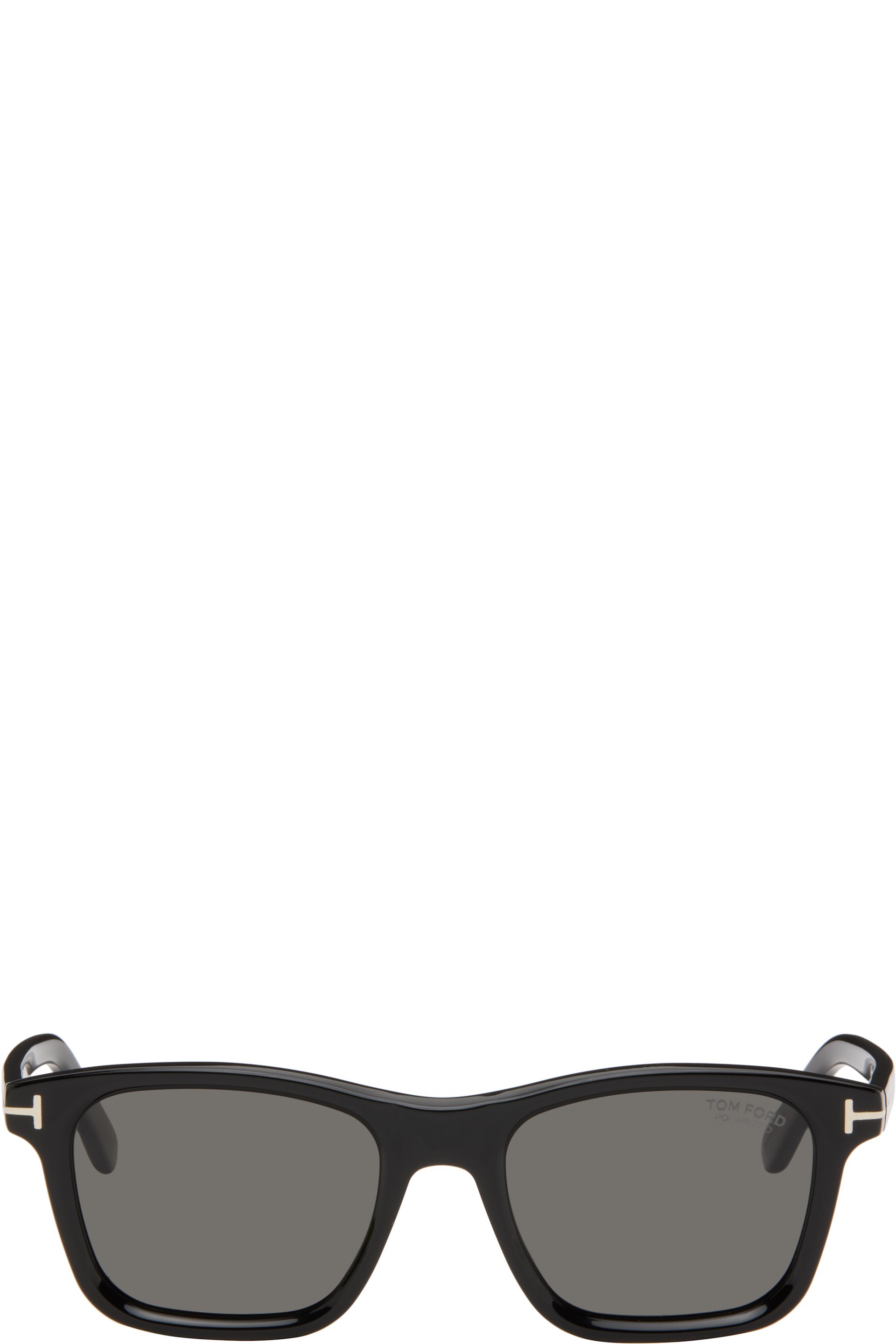 TOM FORD - Black Polarized Barron Sunglasses