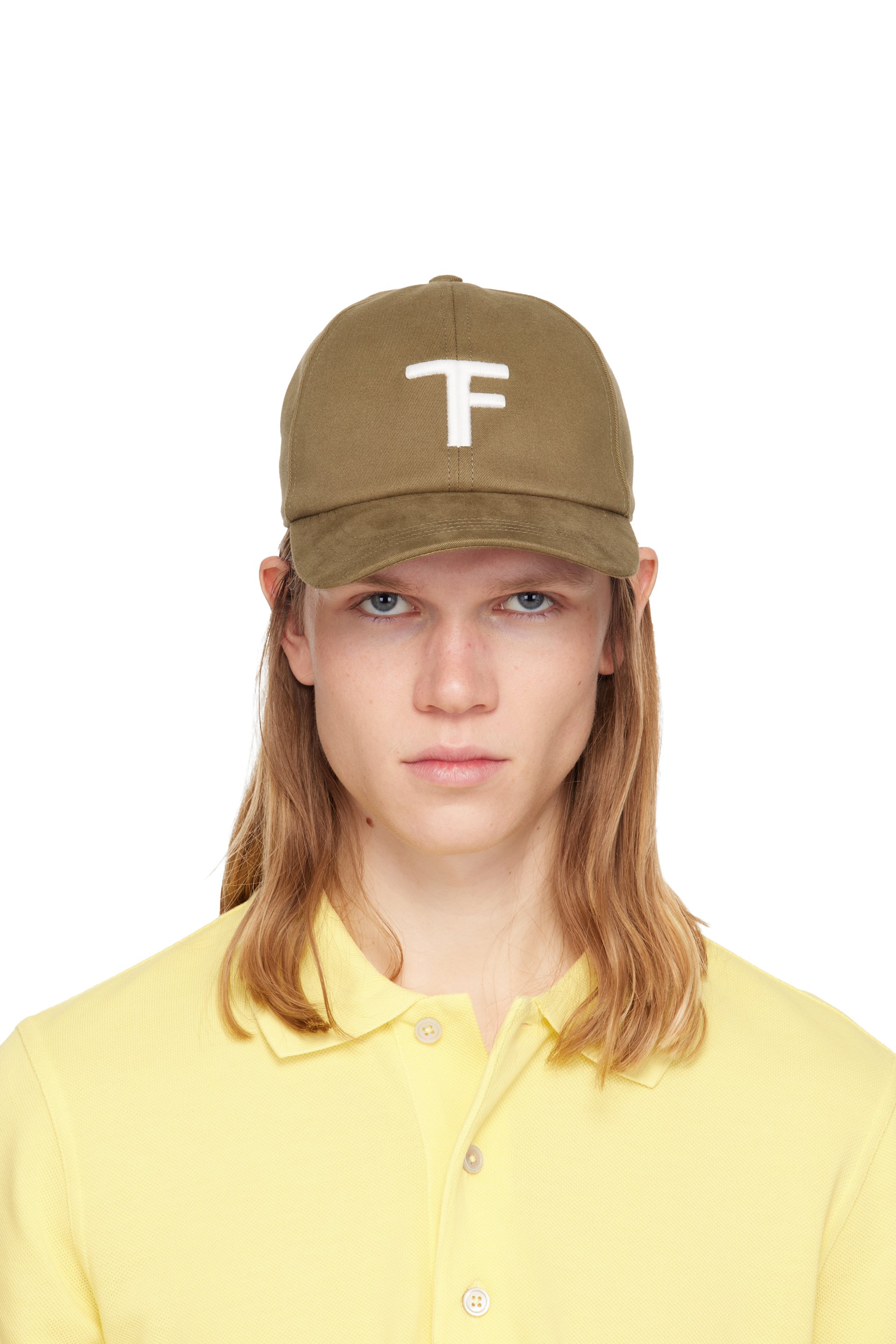 TOM FORD - Khaki Brushed Cotton Cap