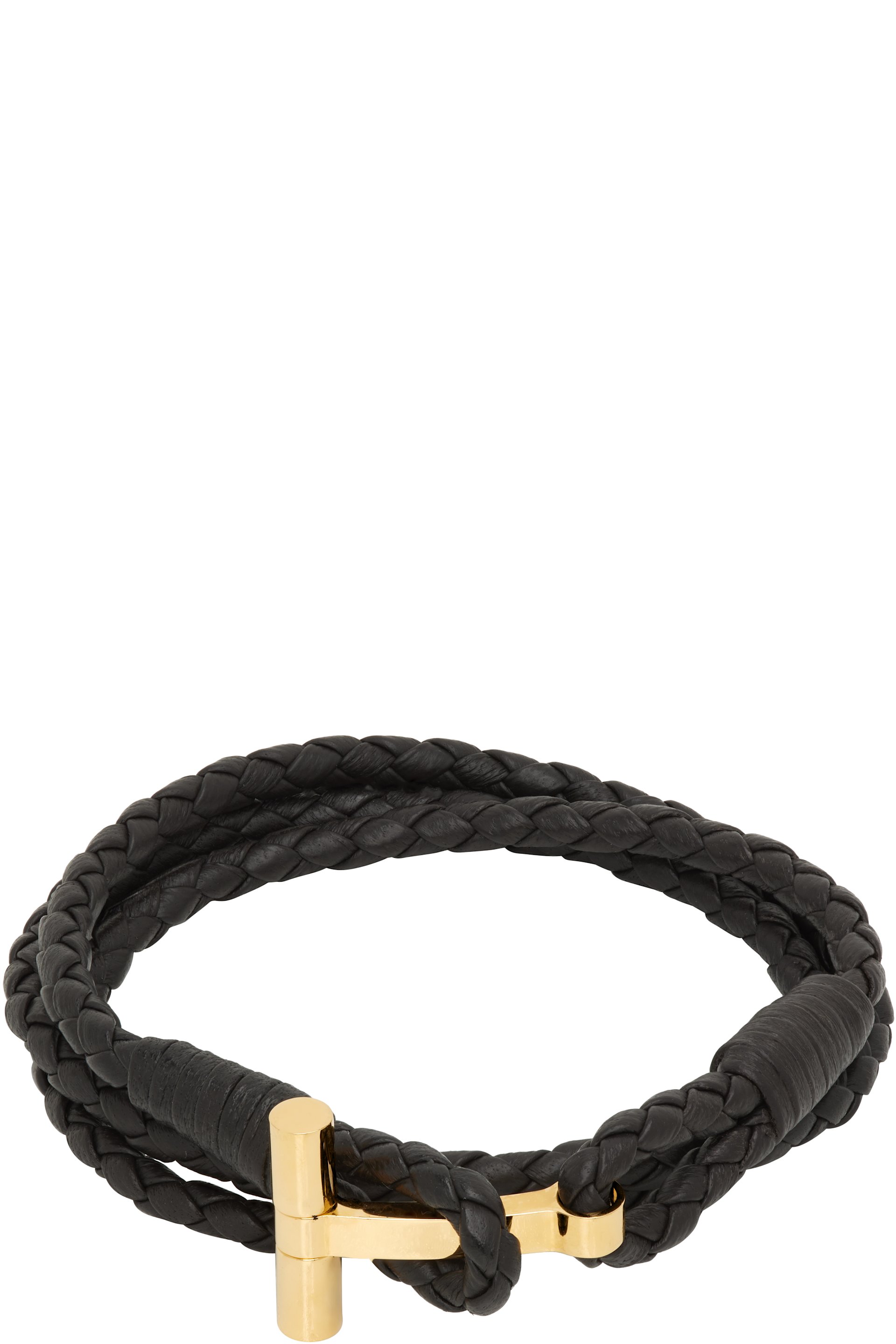 TOM FORD - Braided Leather T Bracelet