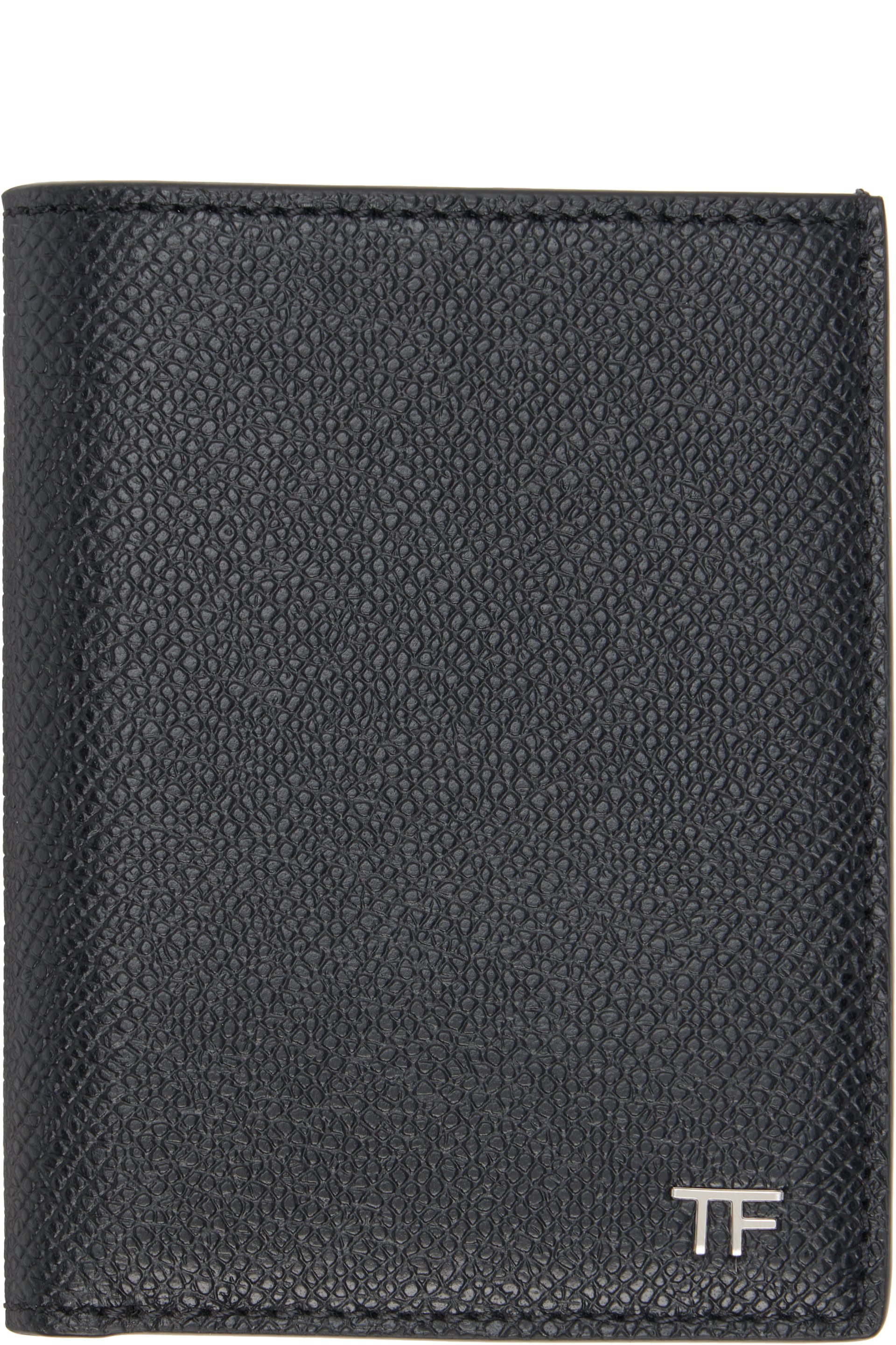 TOM FORD - Black T Line Class Bifold Card Holder