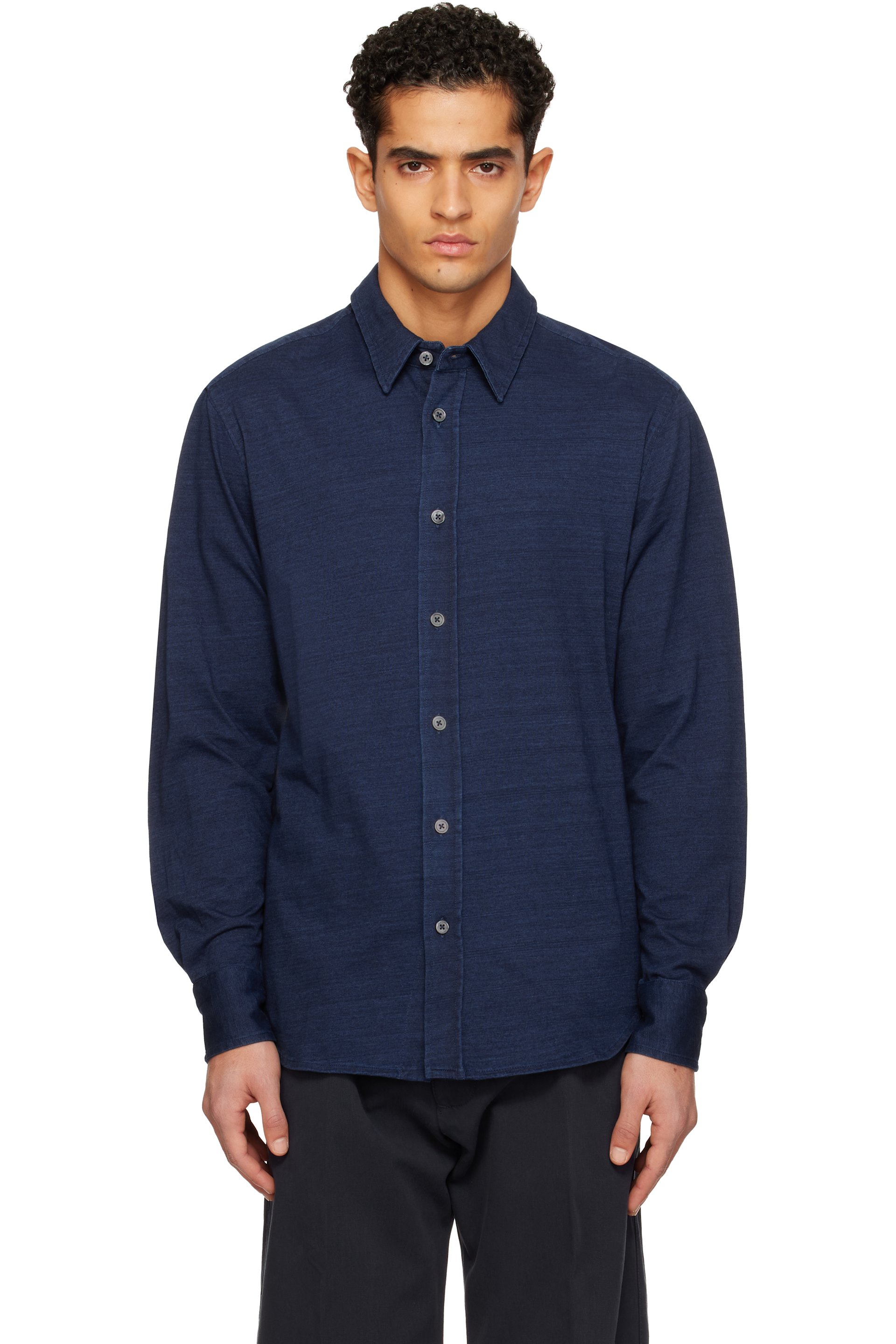 TOM FORD - Blue Cotton Shirt