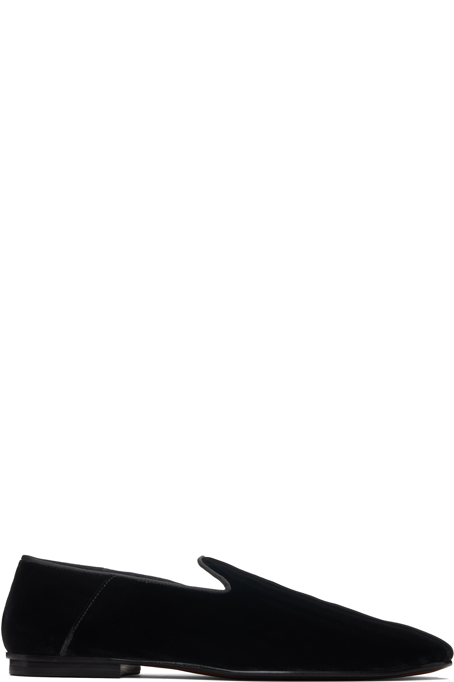 TOM FORD - Black Stripped Steven Slipper Loafers
