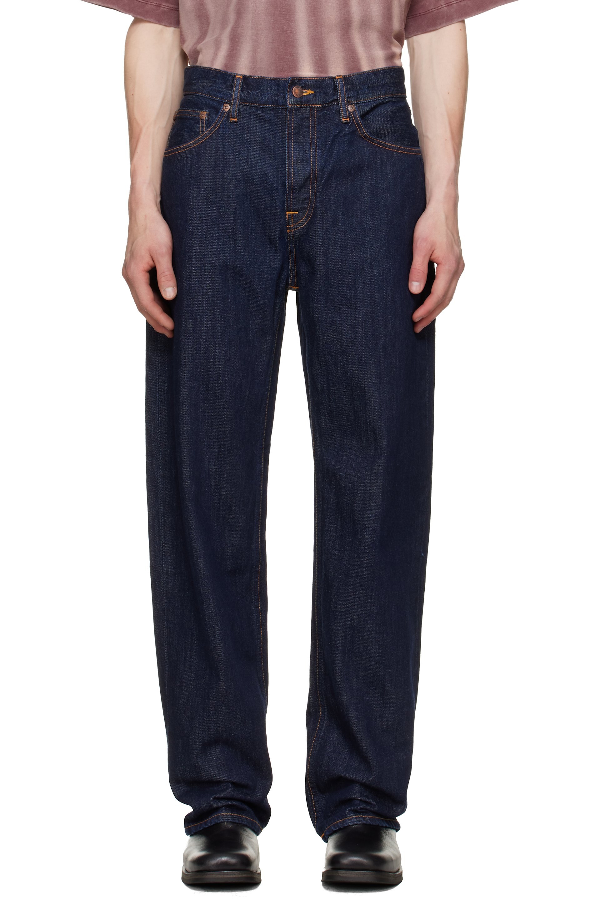 Nudie Jeans - 네이비 터프 토니 데님 진