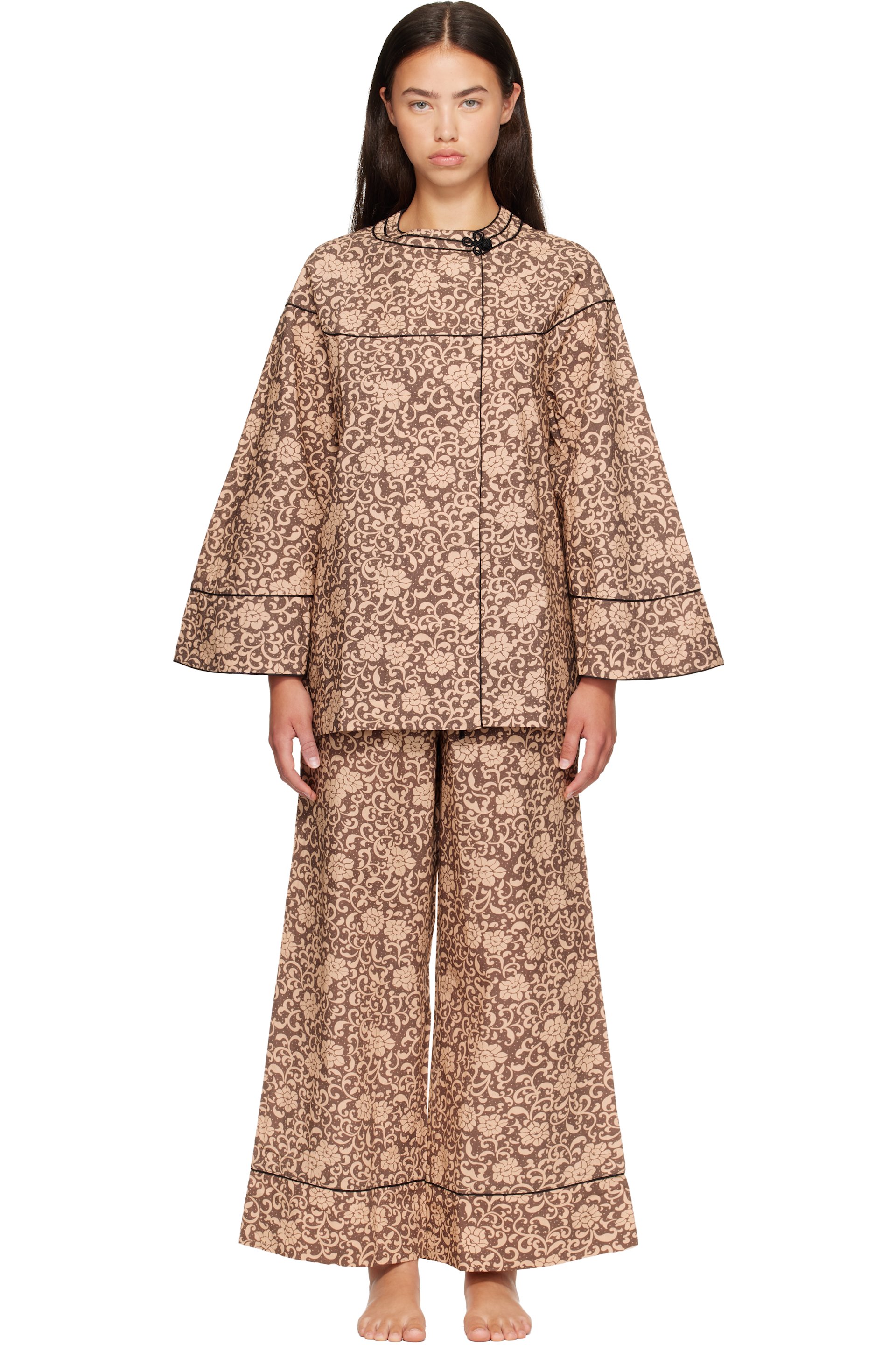 Autumn Sonata - Beige Sara Lounge Pyjama Set