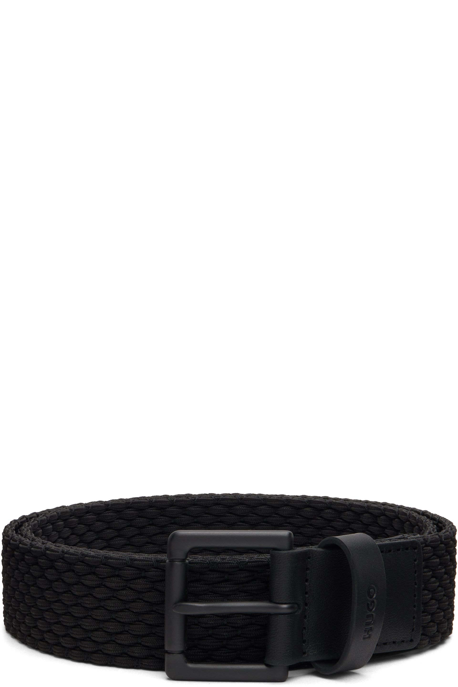 Hugo - Ceinture tissée noire