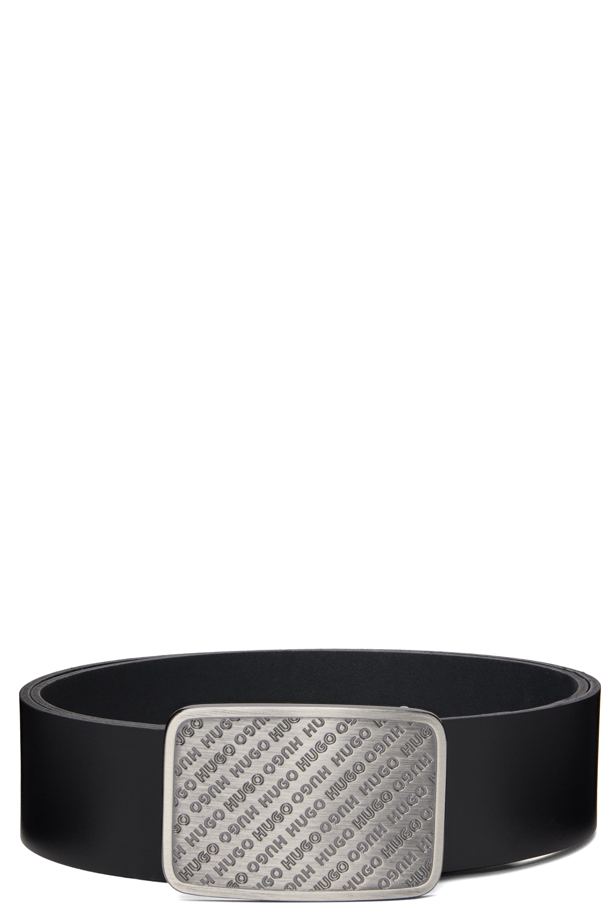 Hugo - Ceinture noire en cuir