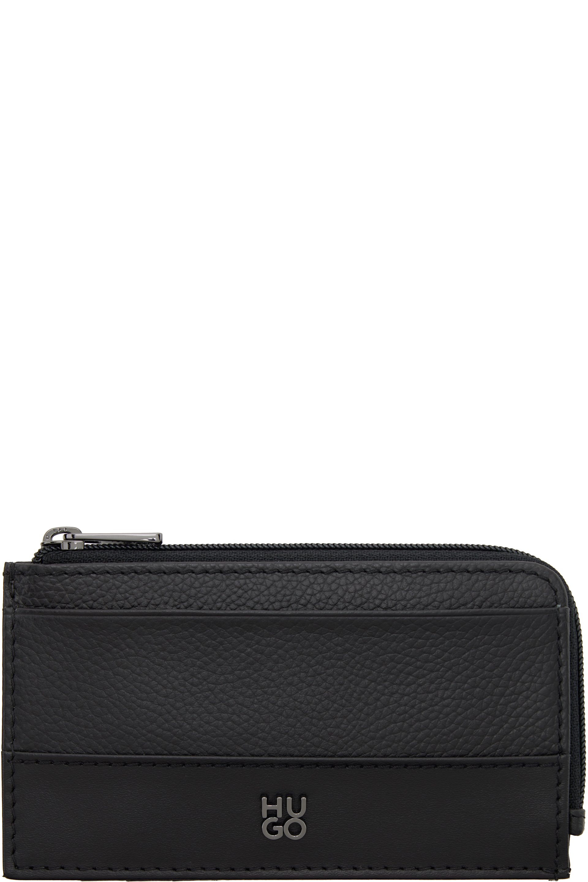 Hugo - 블랙 스택 로고 카드 지갑