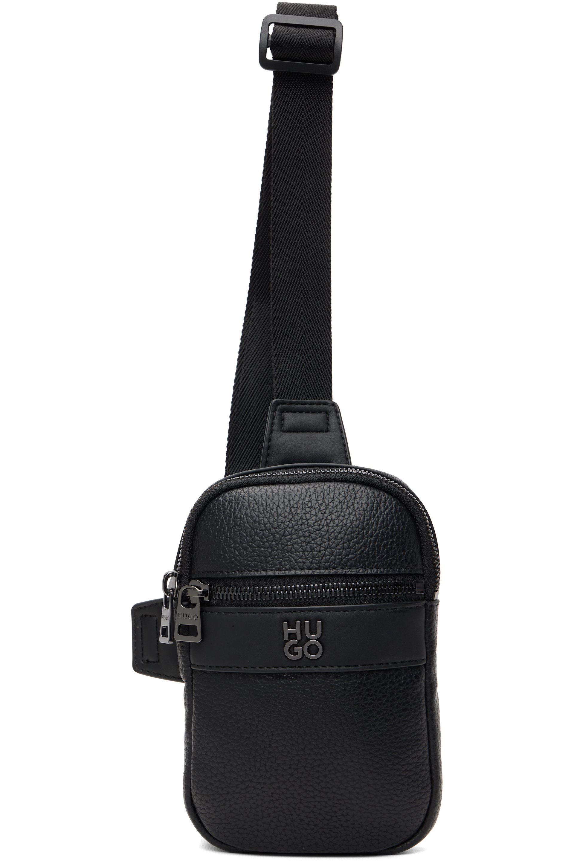 Hugo - Sac noir à ferrure à logo