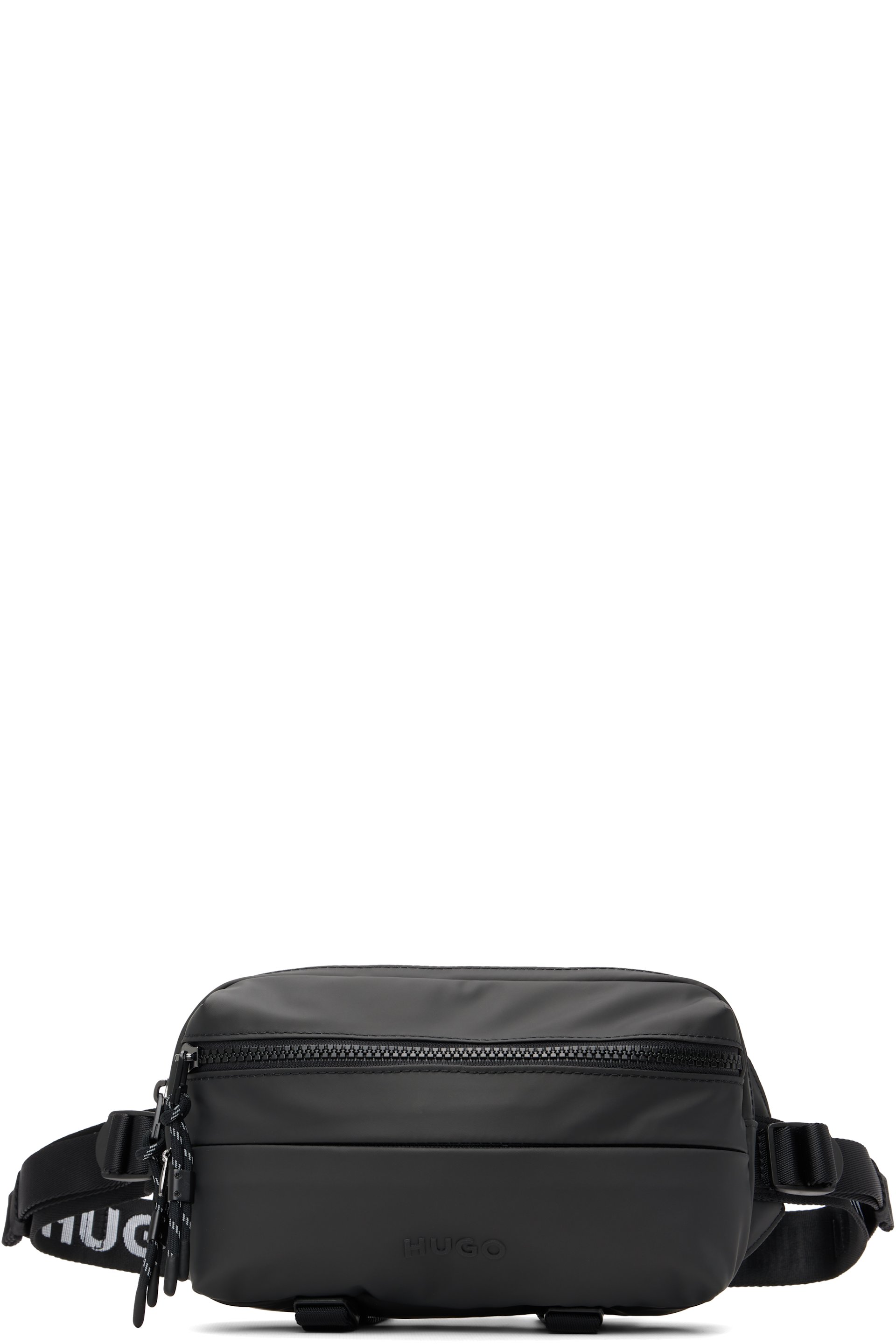 Hugo - Black Bonded-Logo Belt Bag
