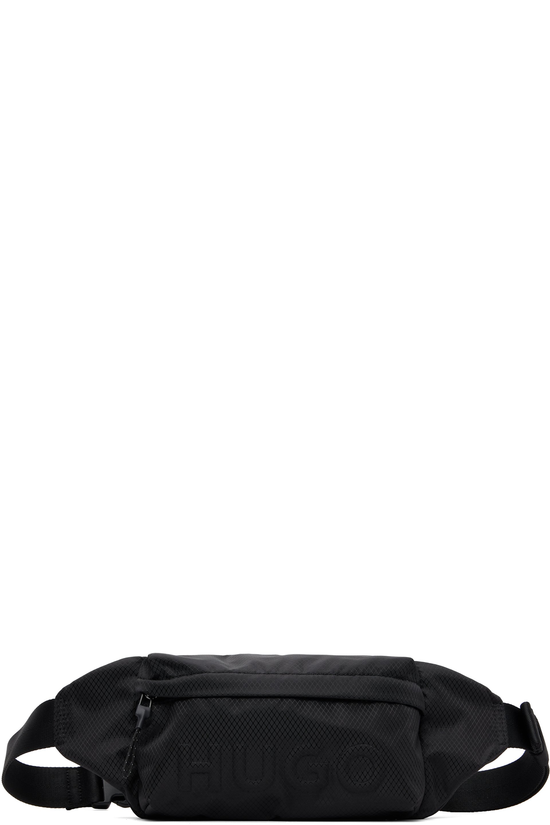Hugo - Black Embossed-Logo Belt Bag