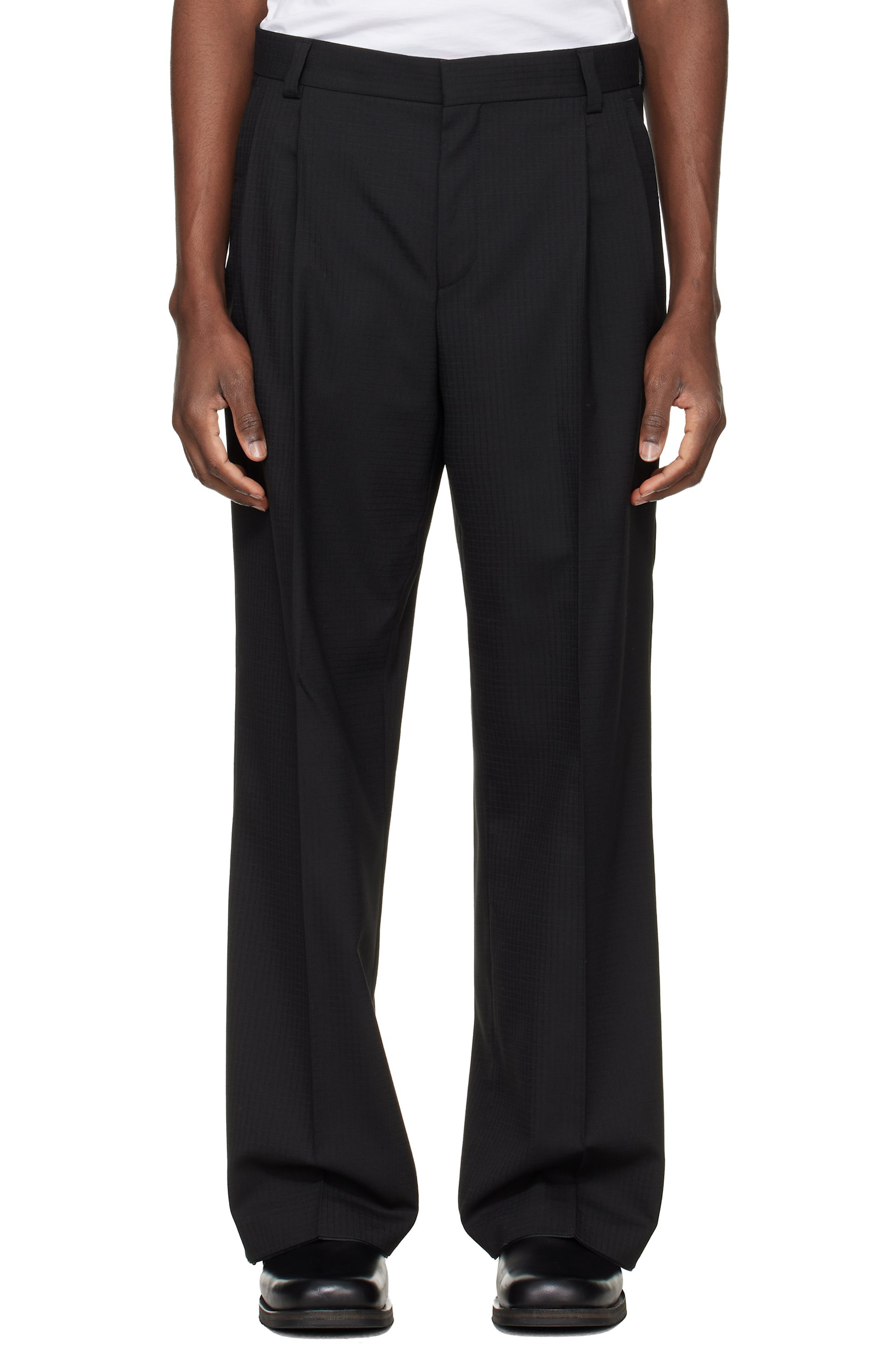 Hugo - Black Modern-Fit Stretch Ripstop Trousers