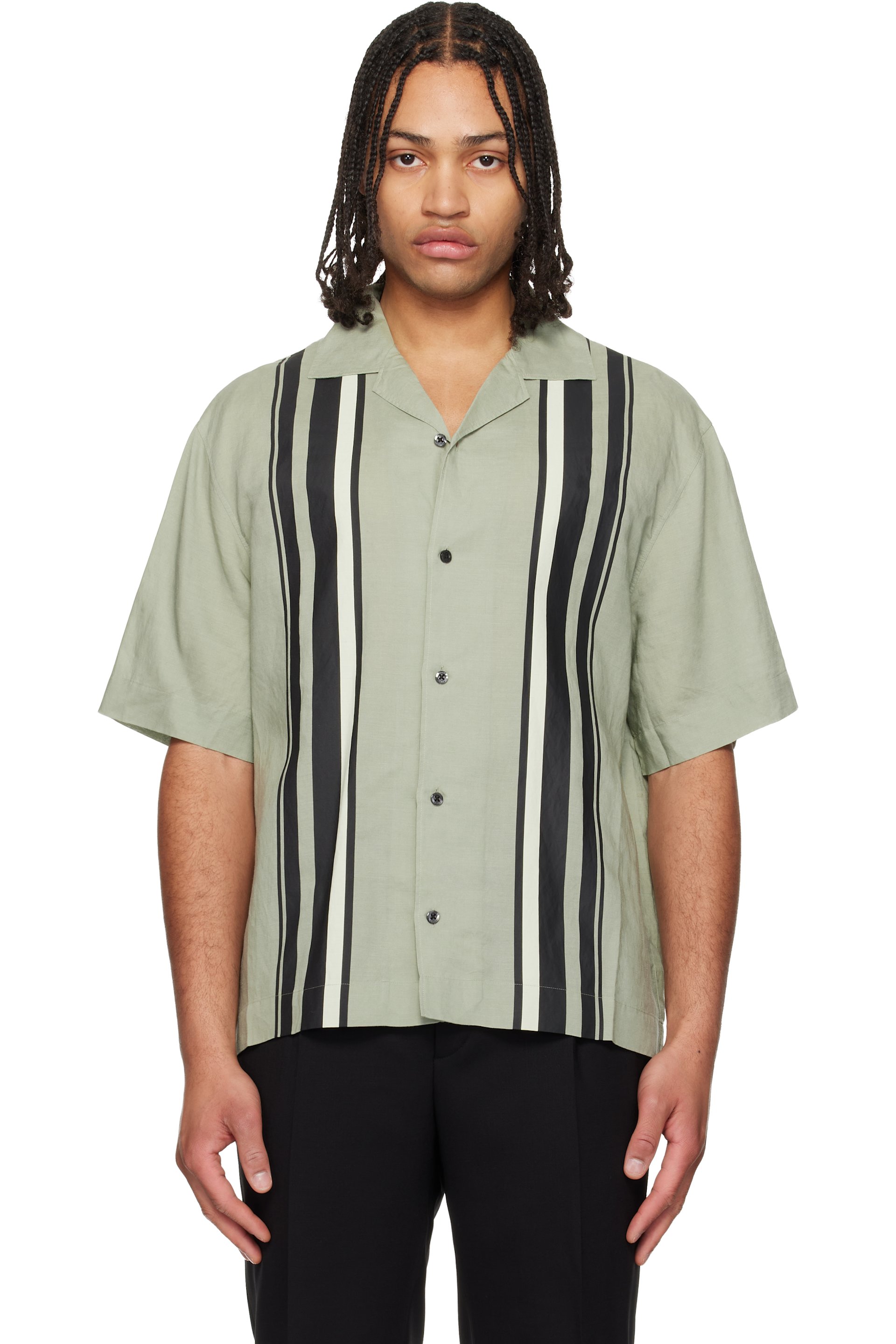 Hugo - Green Striped Shirt