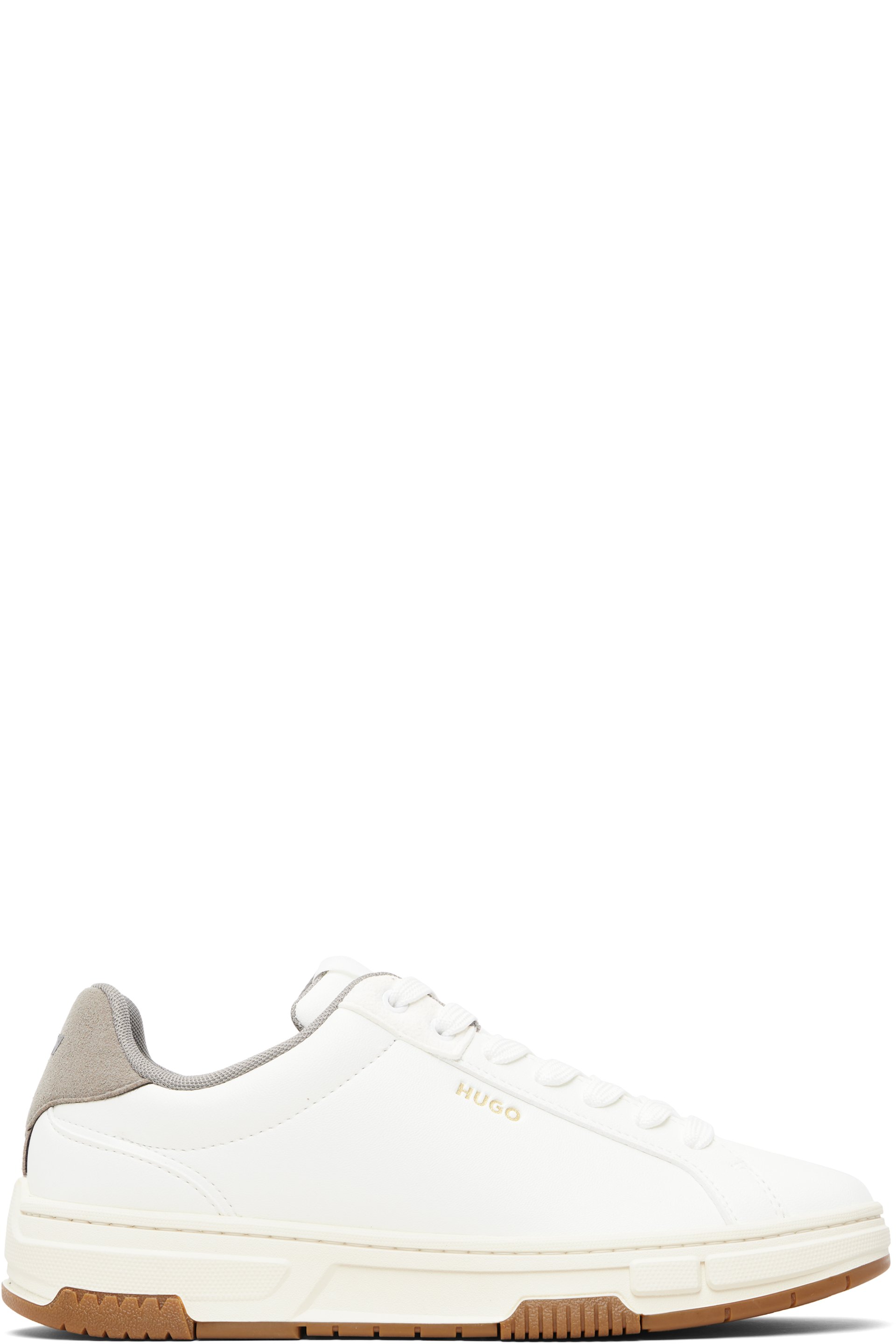 Hugo - Baskets blanches en cuir synthétique