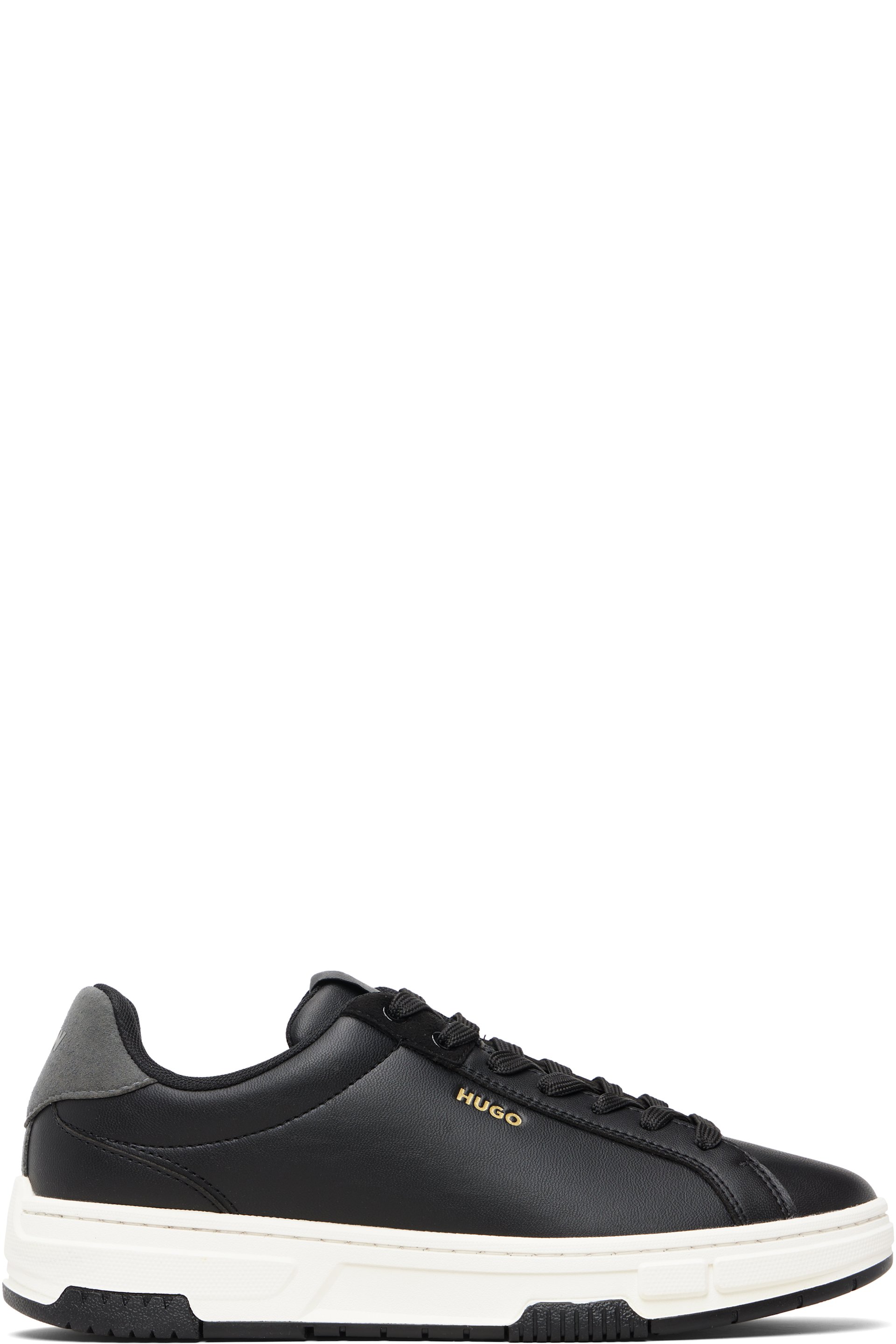 Hugo - Baskets noires en cuir synthétique