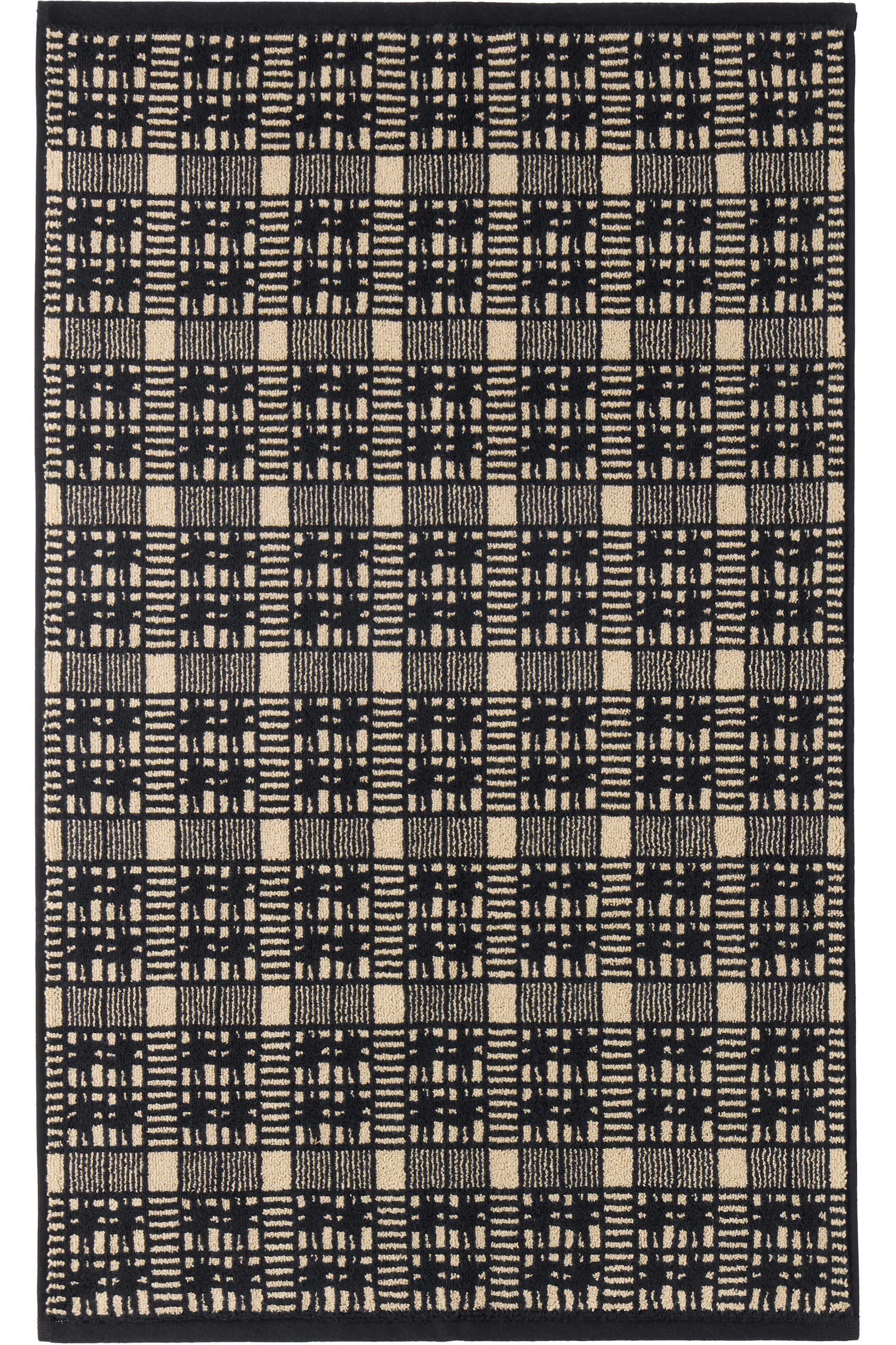 Autumn Sonata - Black & Beige Alma Bath Mat