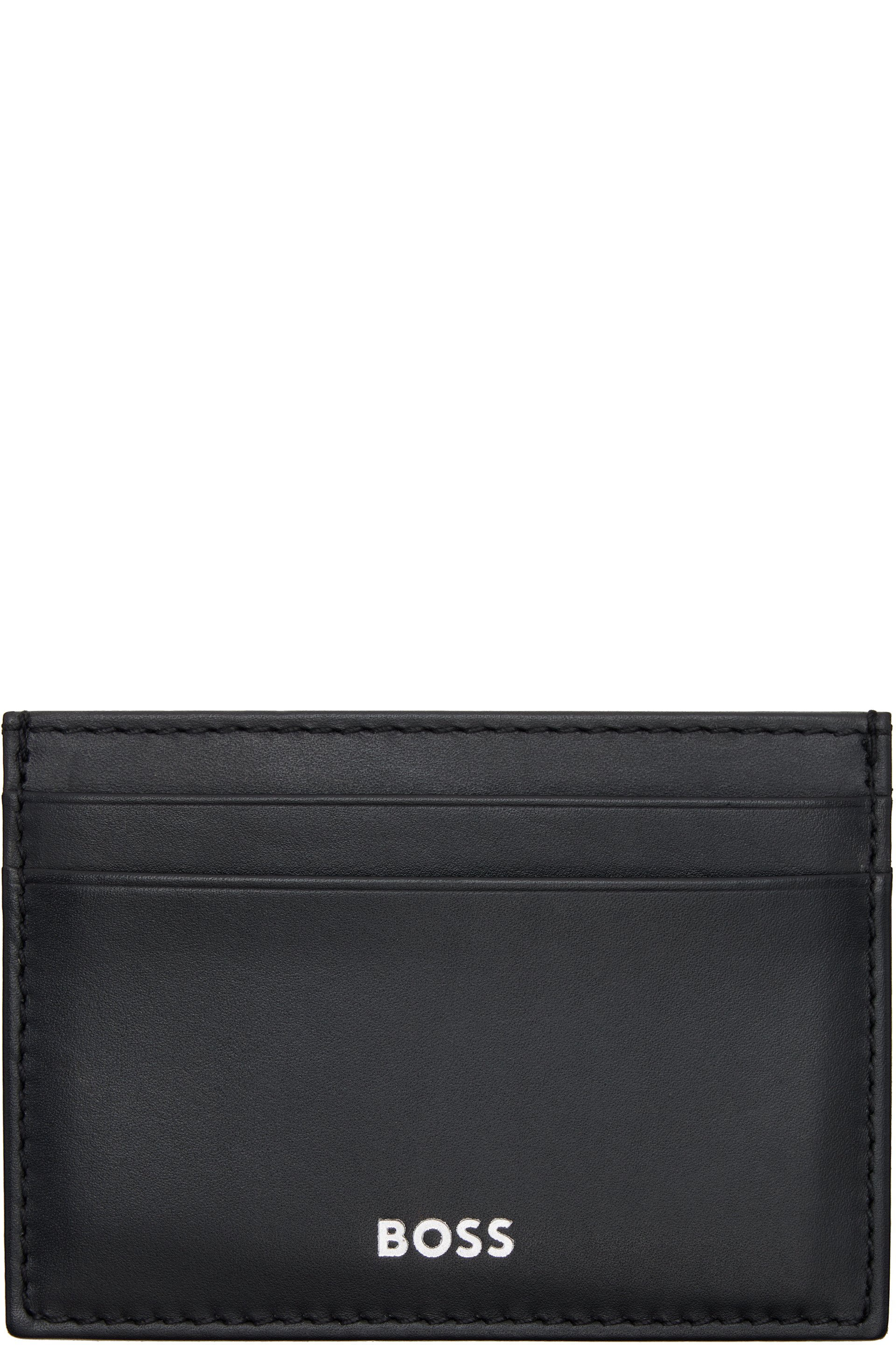 BOSS - Black Buffed Leather Card Holder