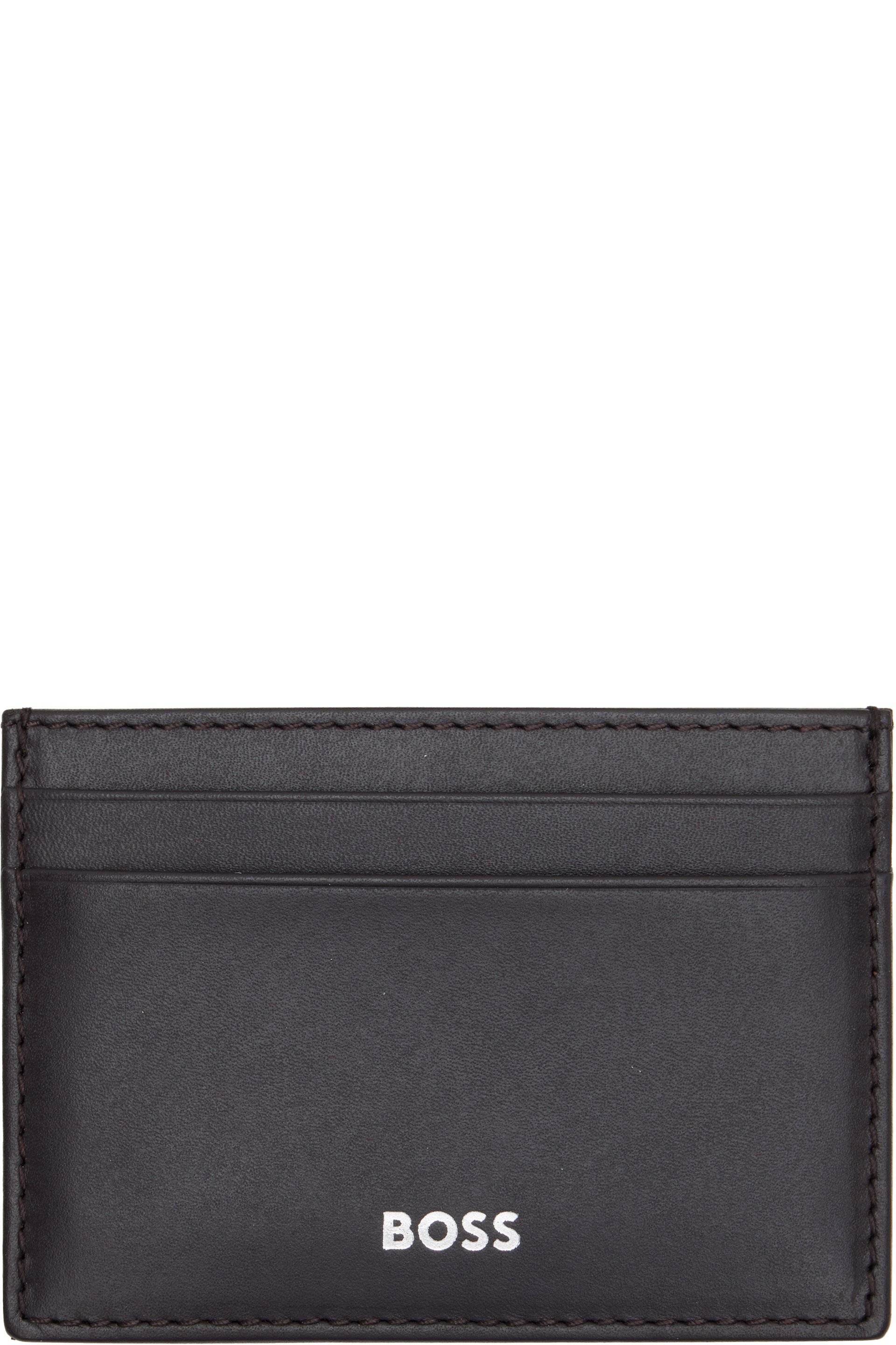 BOSS - Black Logo Stamp Leather Card Holder