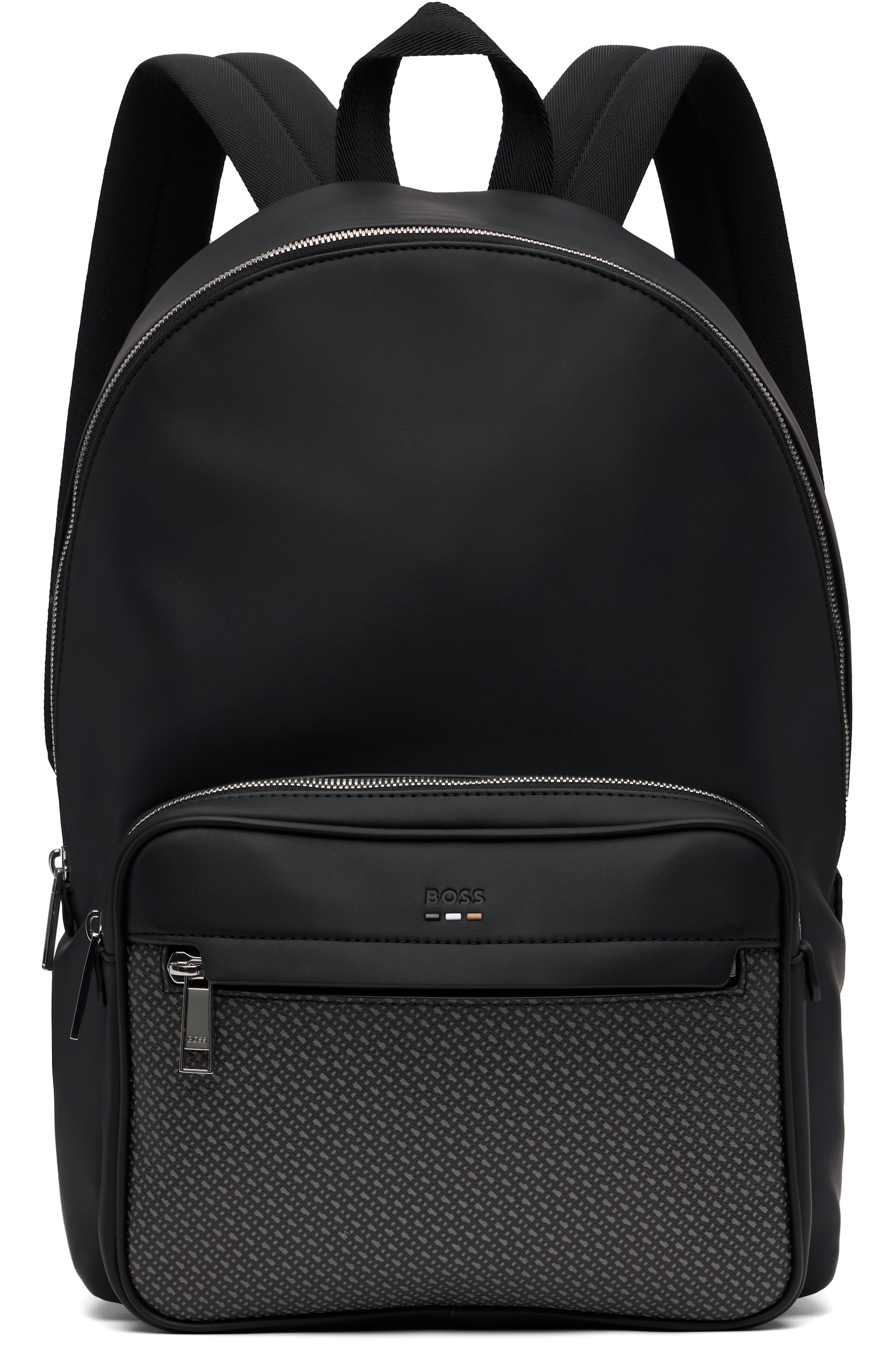 BOSS - Black Embossed-Logo Backpack