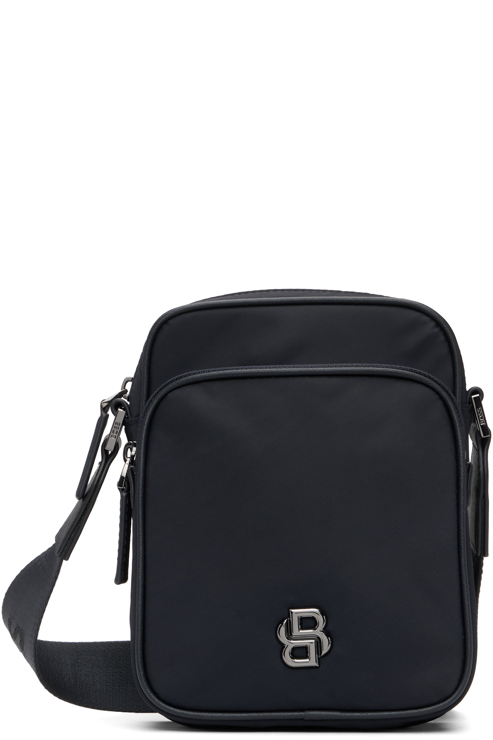 BOSS - Black Double B Monogram Reporter Bag