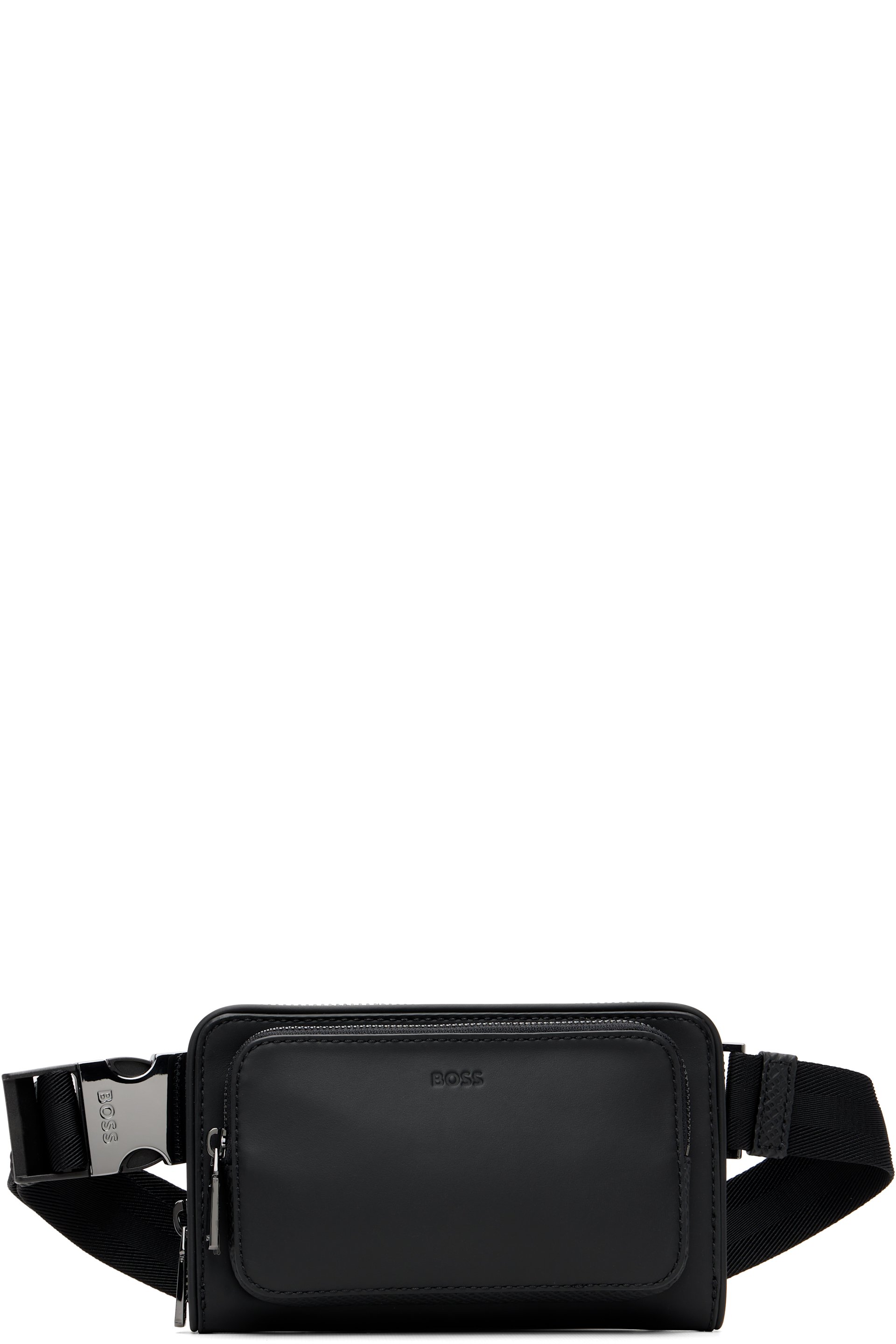 BOSS - Black Leather Fanny Pack
