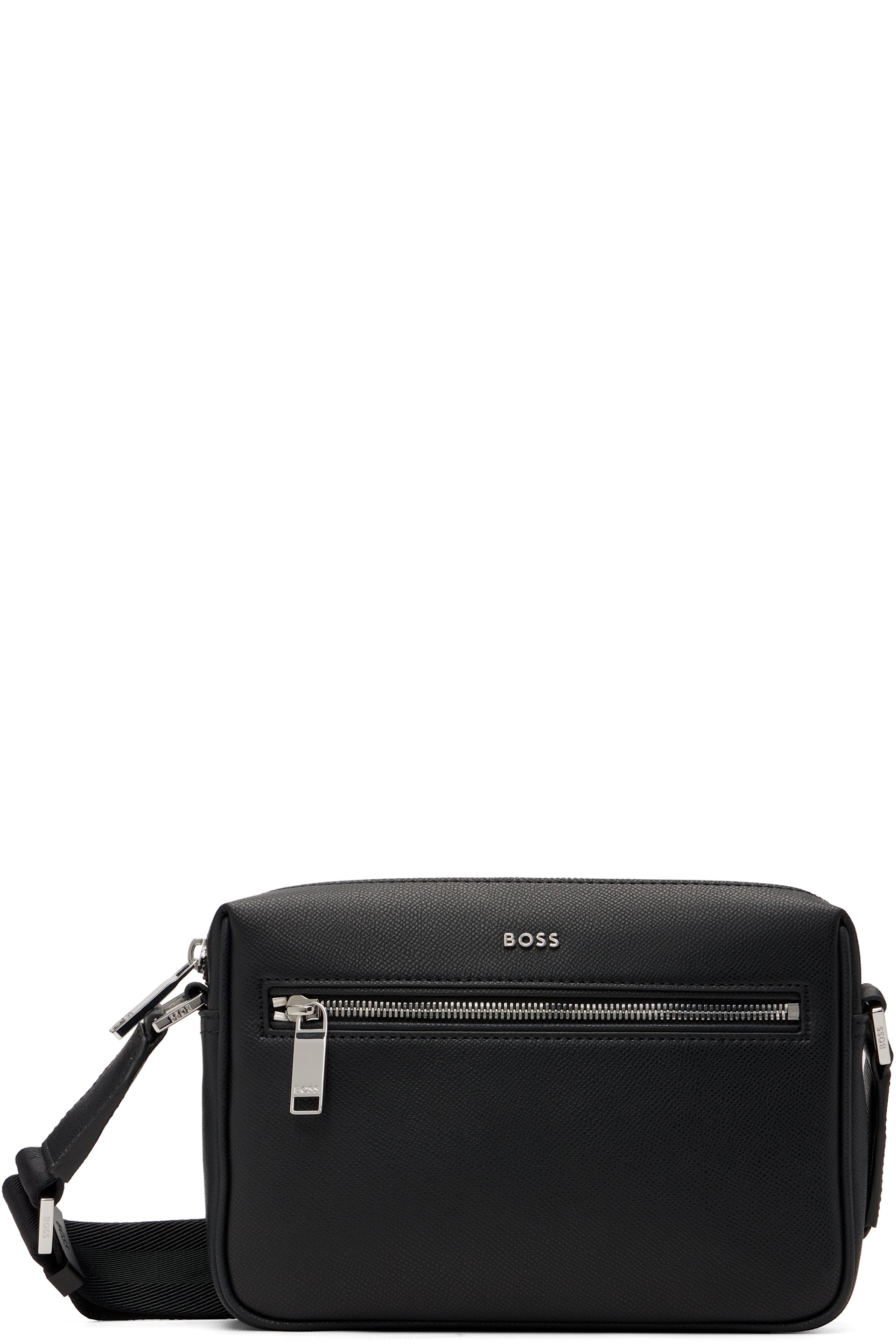 Boss - Sac à bandoulière noir à ferrures à logo