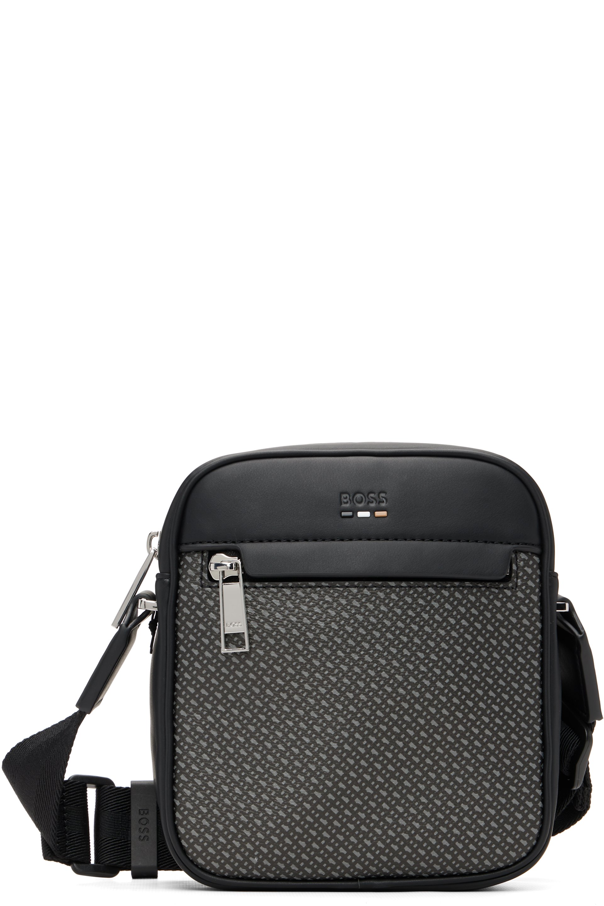 BOSS - Black Printed-Logo Bag
