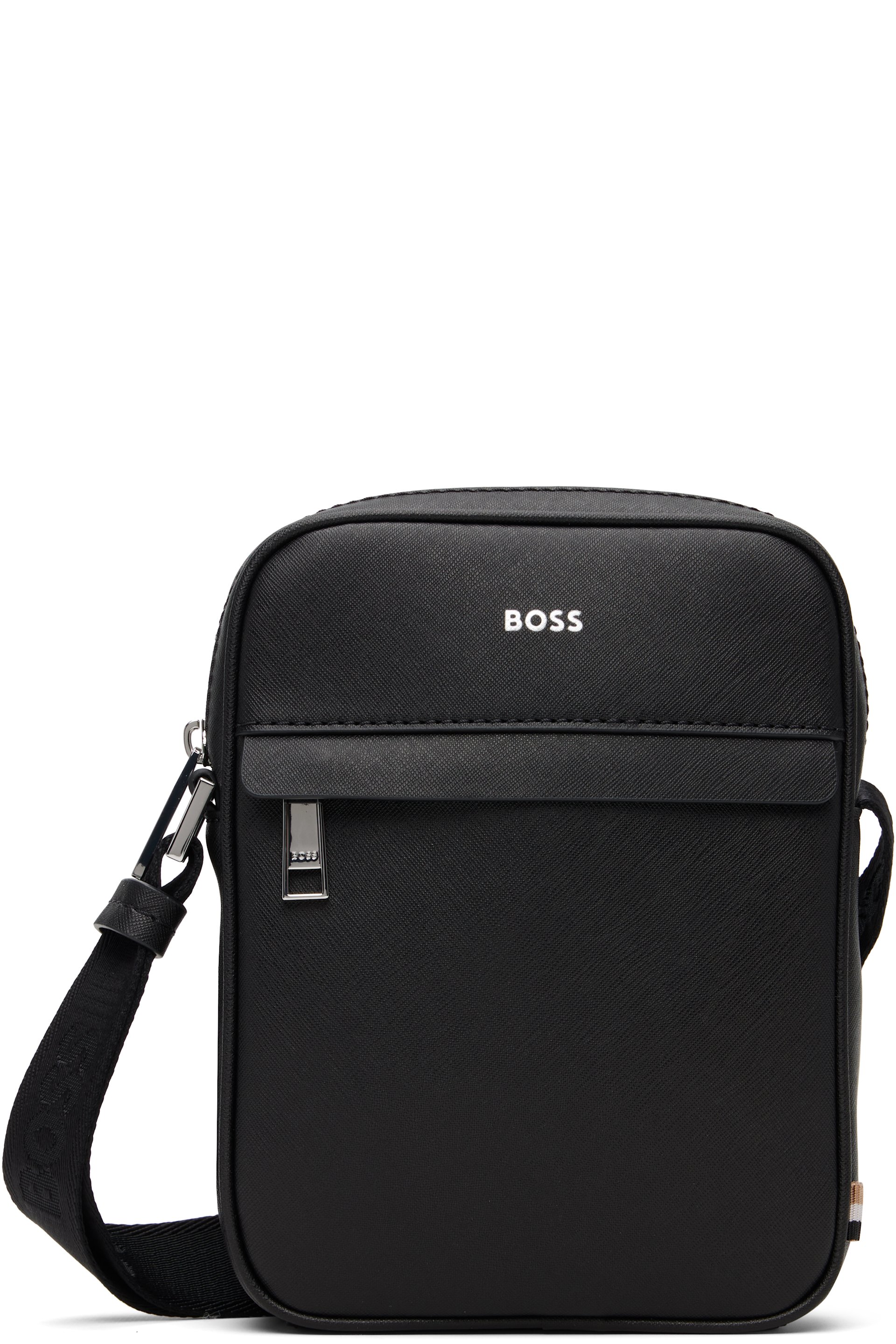 BOSS - Black Leather Logo Stamp Pouch