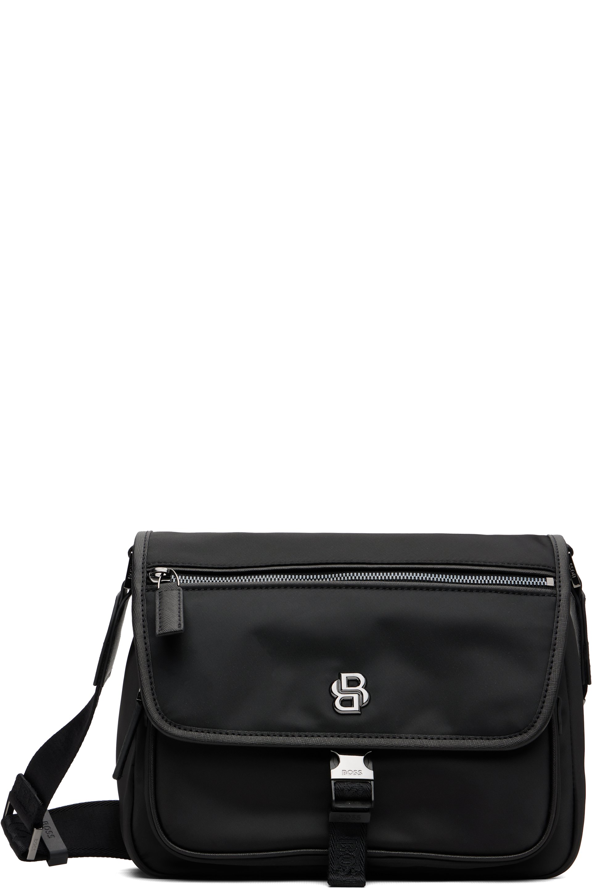 BOSS - Black Twill Crossbody Bag