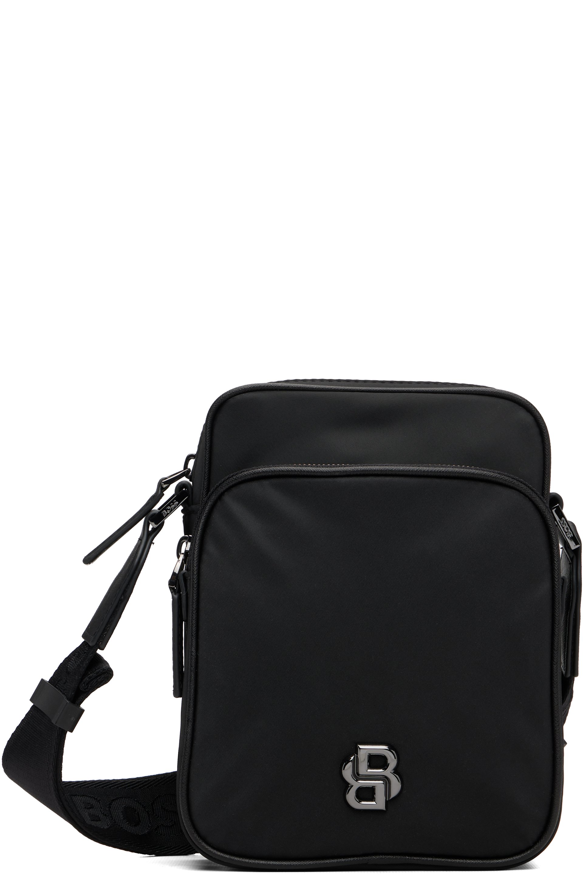 BOSS - Black Reporter Double B Monogram Bag
