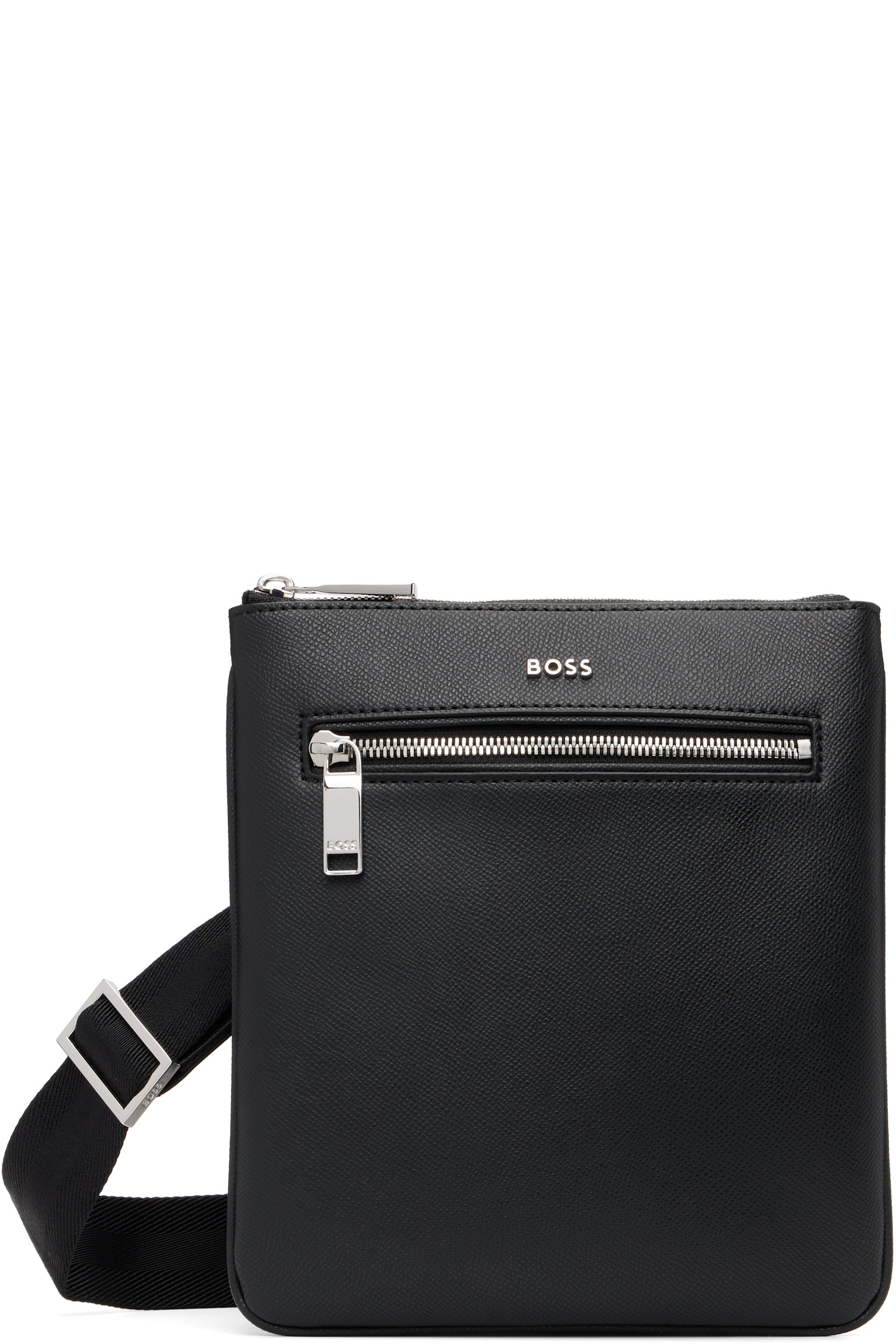 BOSS - Black Leather Shoulder Bag