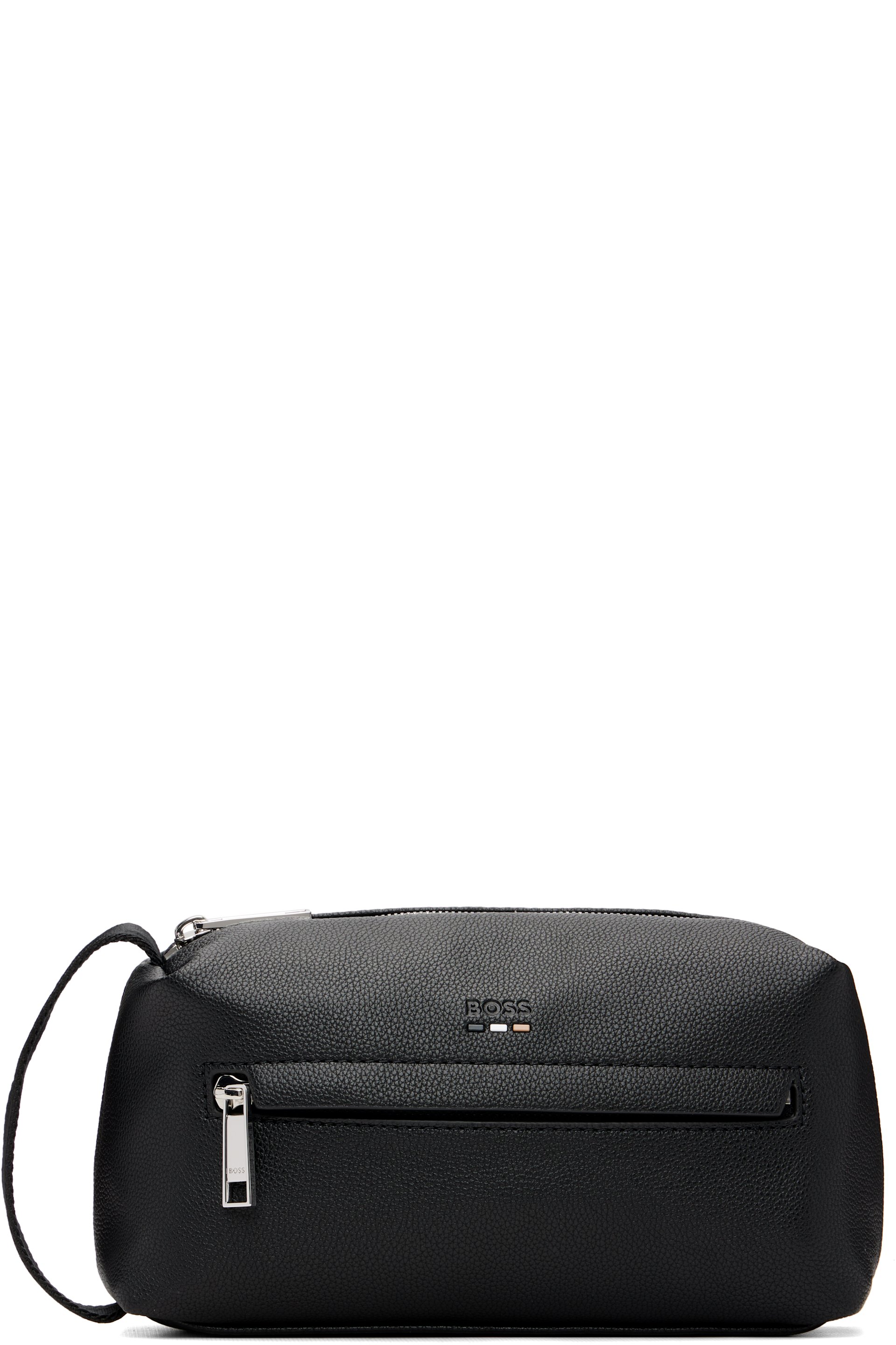 Boss - Pochette noire à logo gaufré