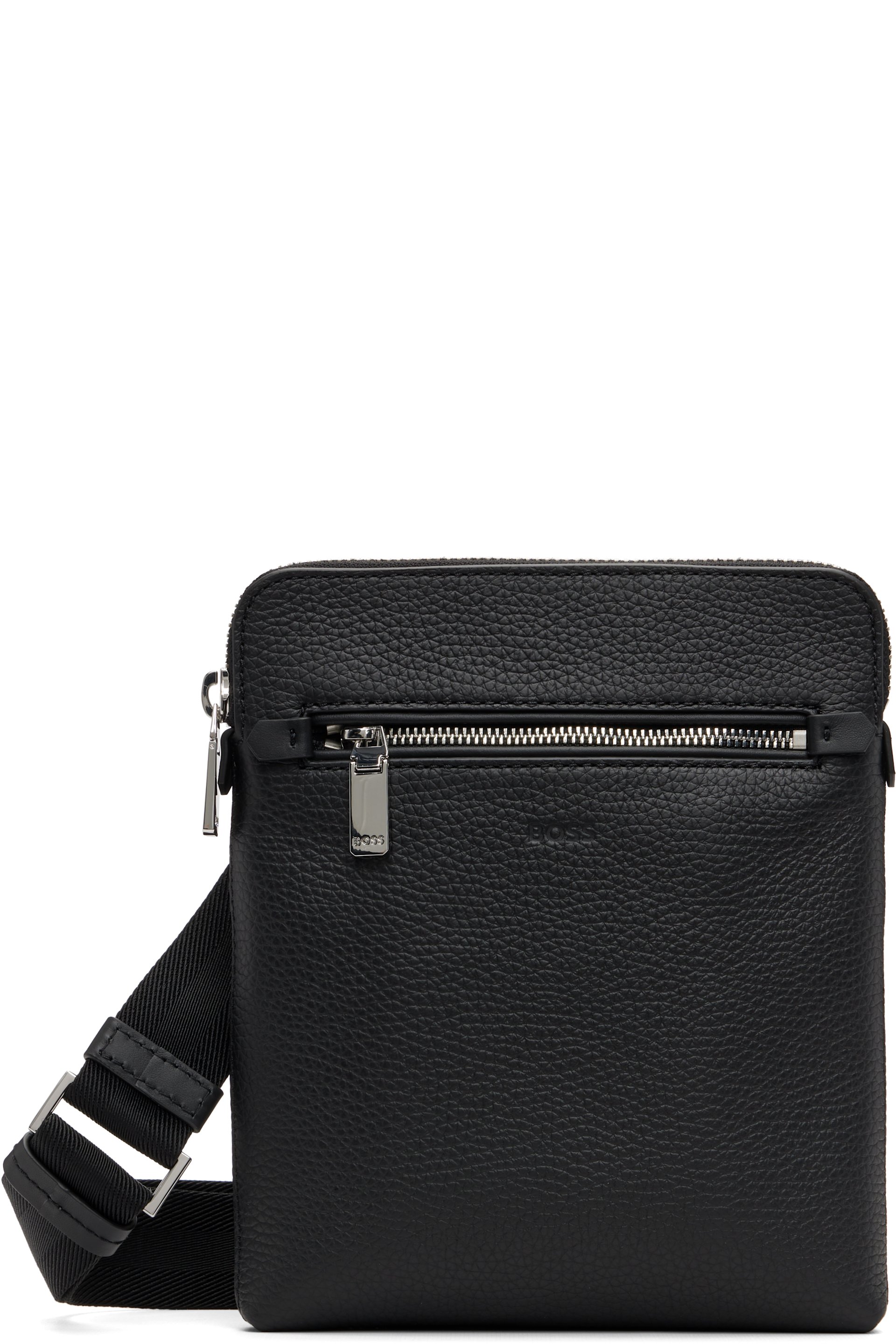 BOSS - Black Embossed-Logo Envelope Bag