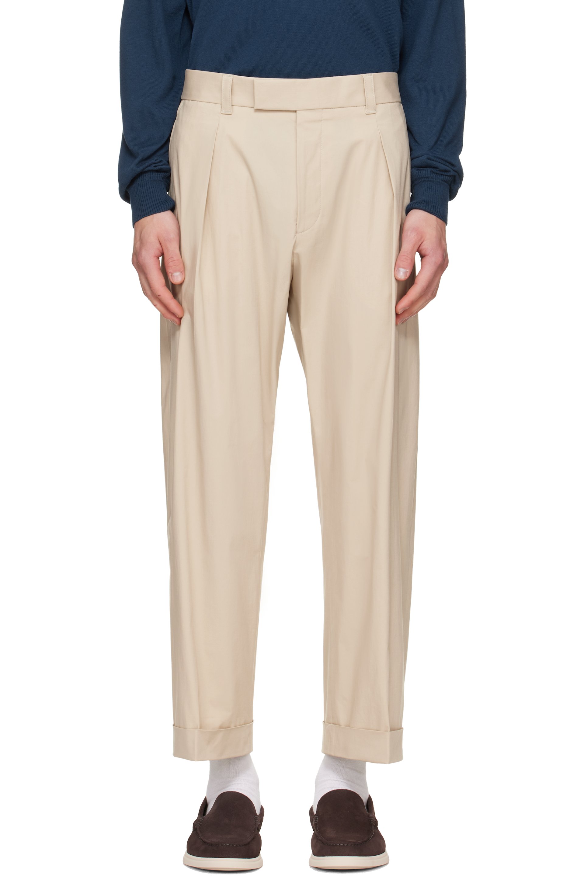 Boss - Pantalon décontracté beige
