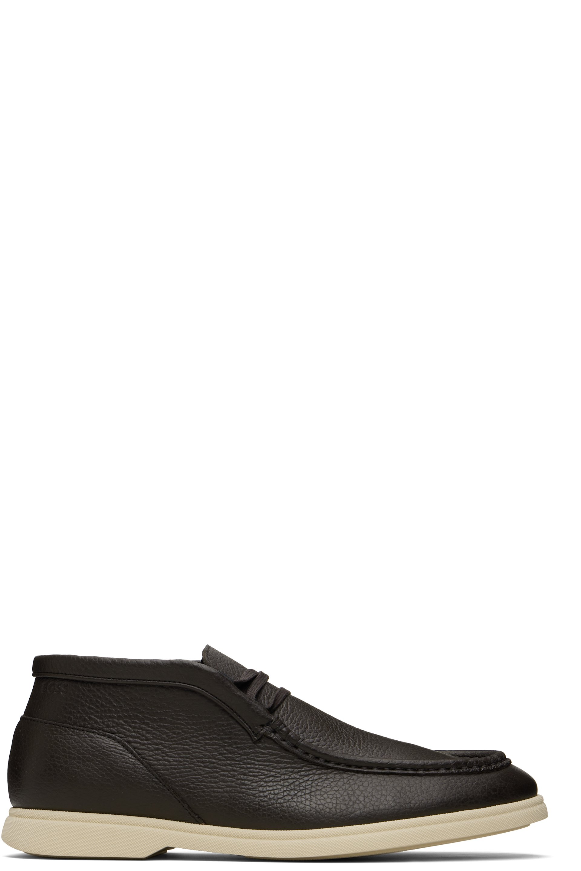 BOSS - Brown Tumbled Leather Desert Boots