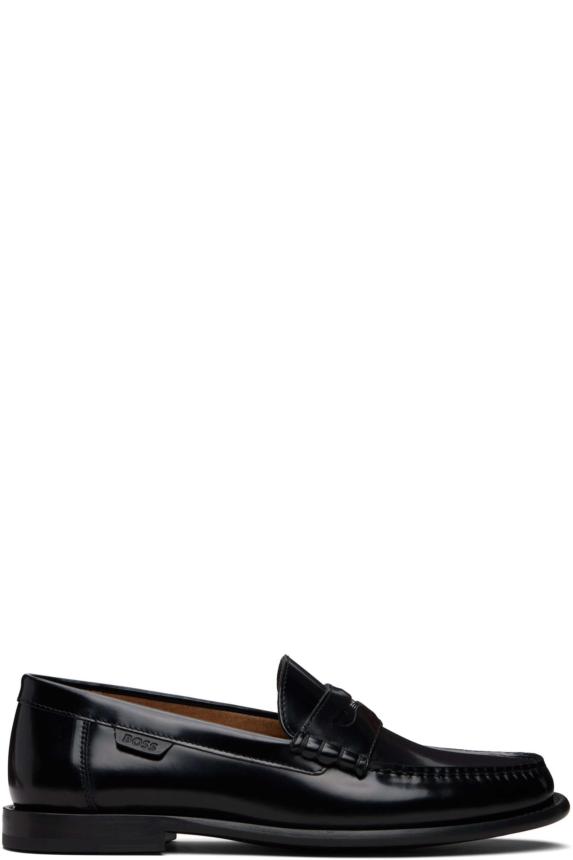 BOSS - Black Leather Loafers