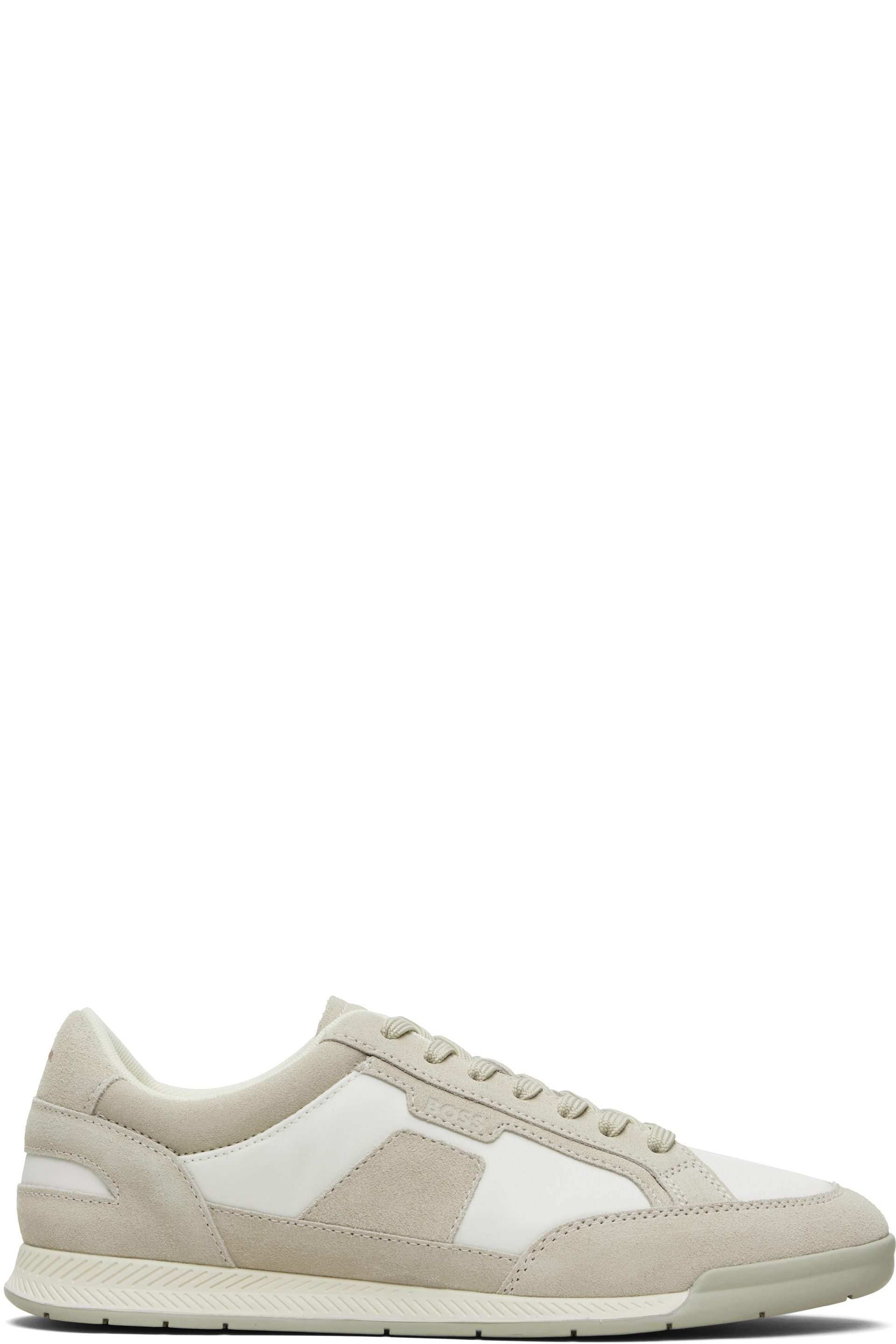 Boss - Baskets basses beige en satin