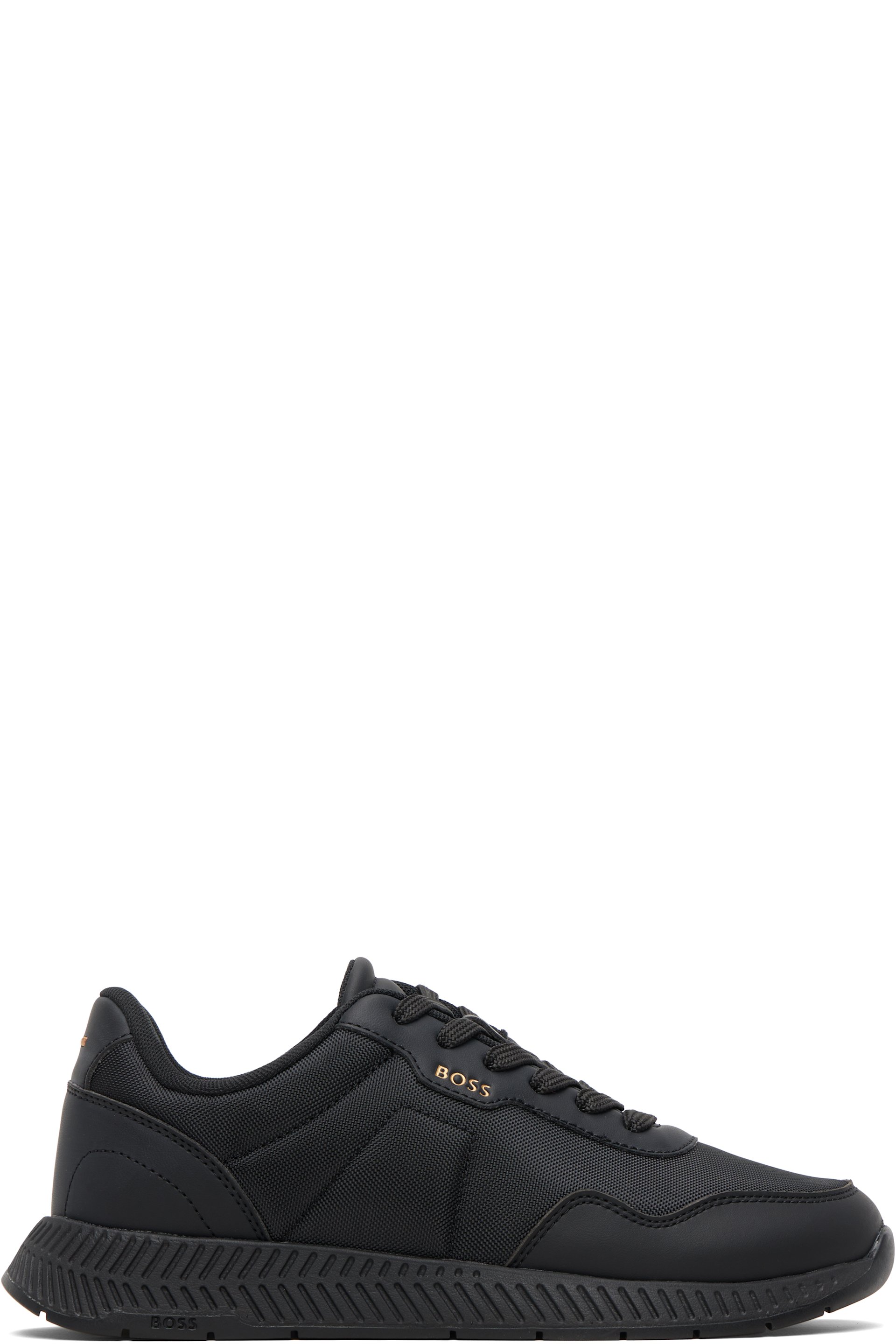 Boss - Baskets basses texturées noires
