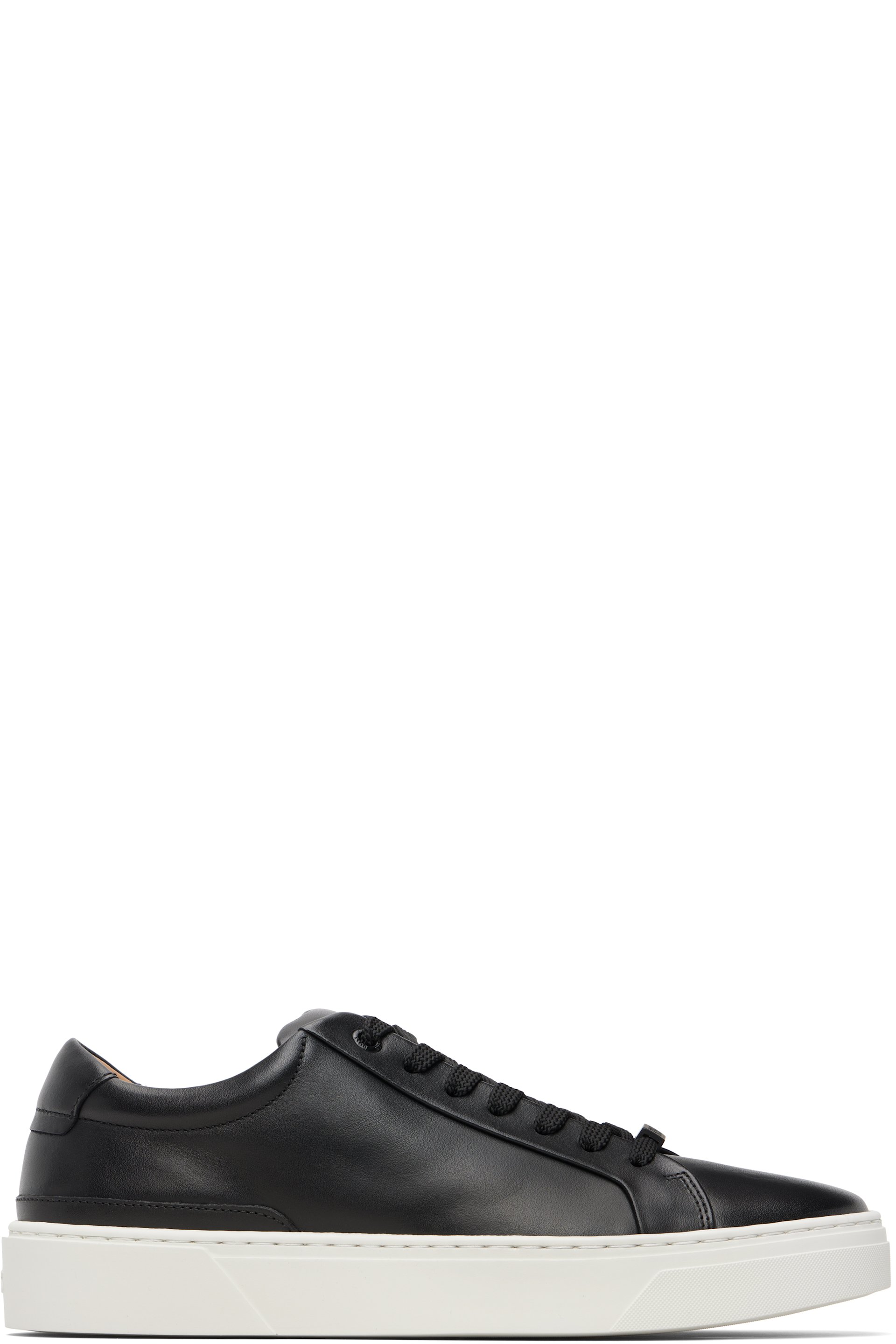 Boss - Baskets Gary noires en cuir