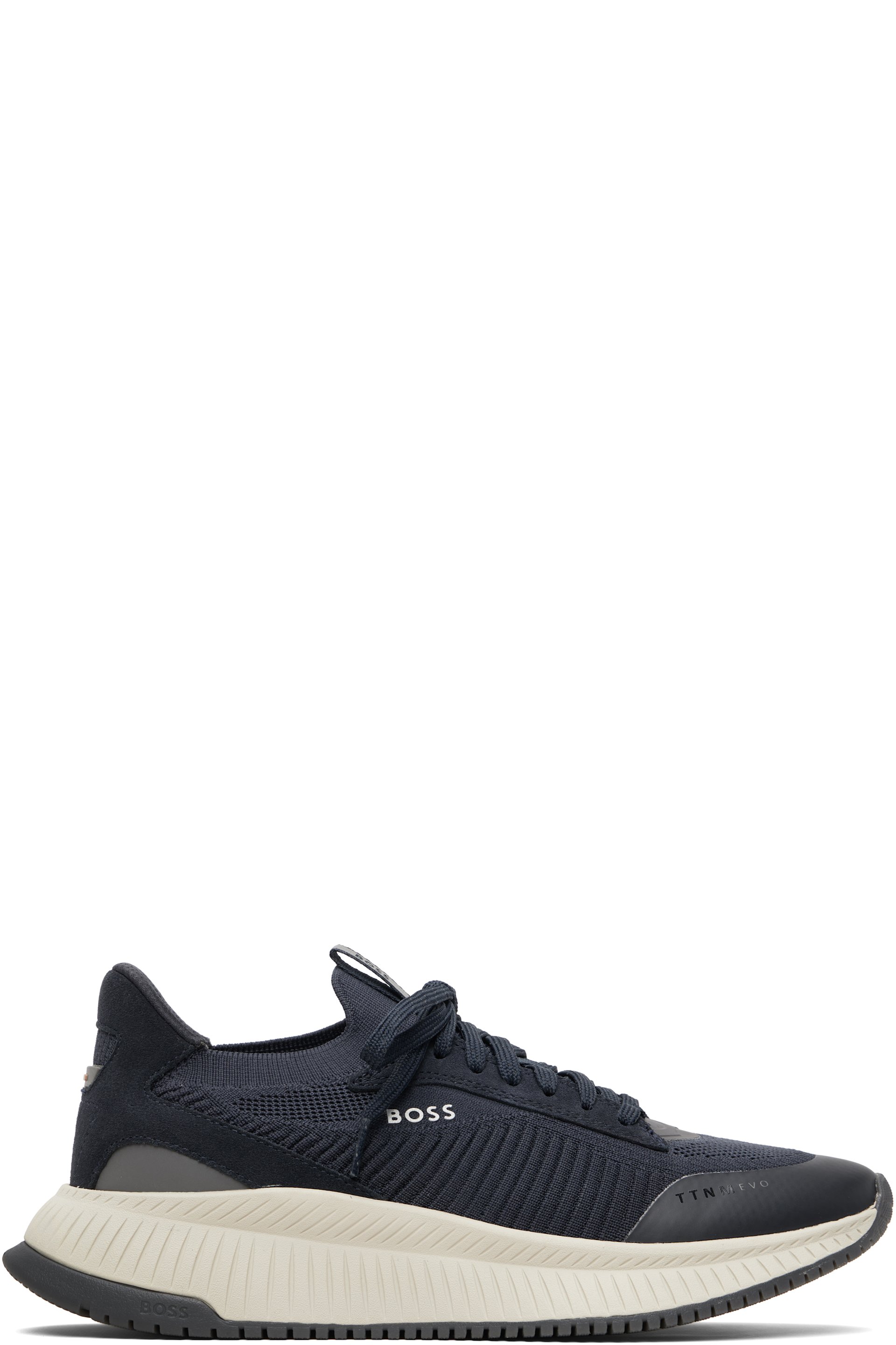 Boss - Baskets TTNM EVO bleu marine en tricot