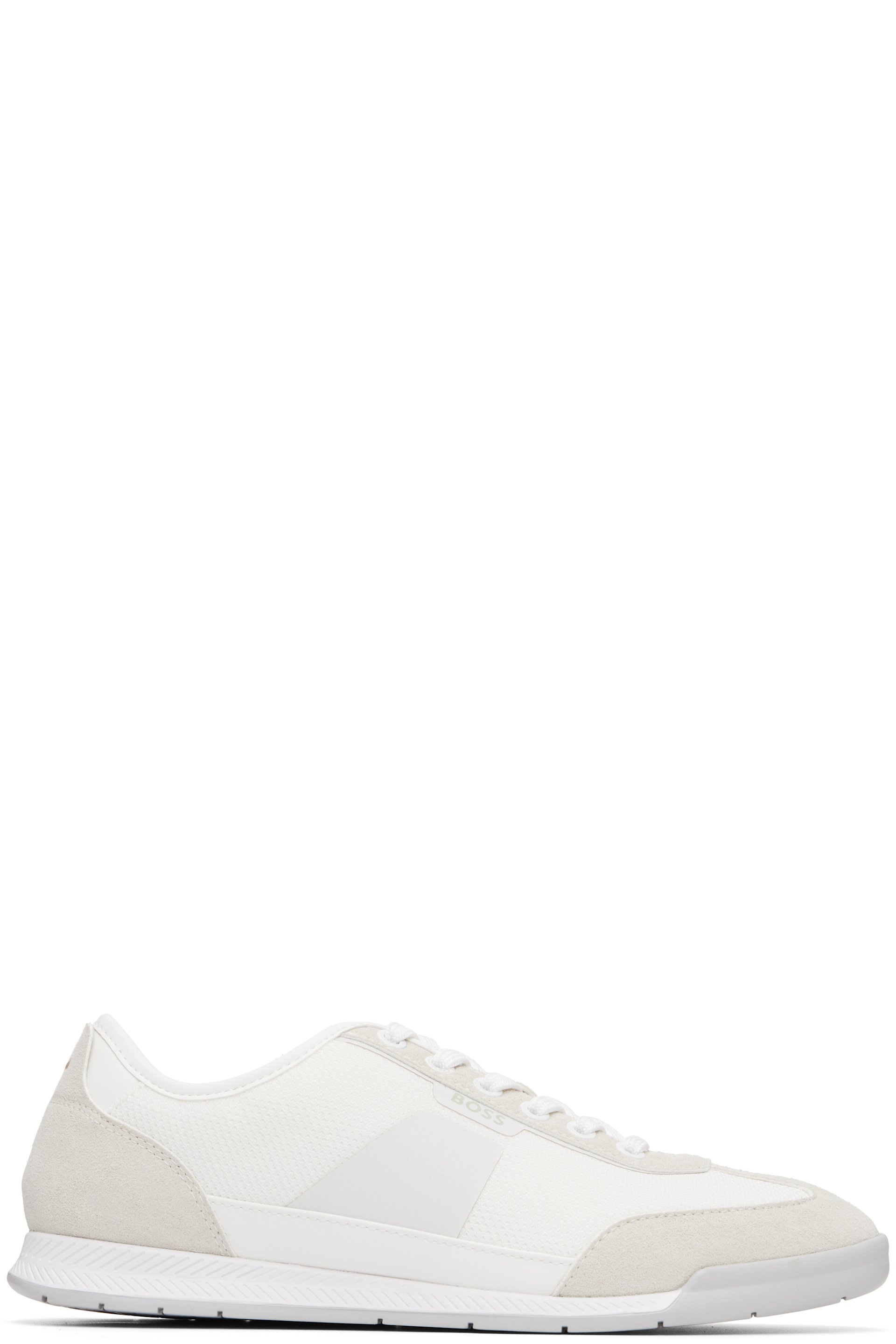Boss - Baskets blanches en filet
